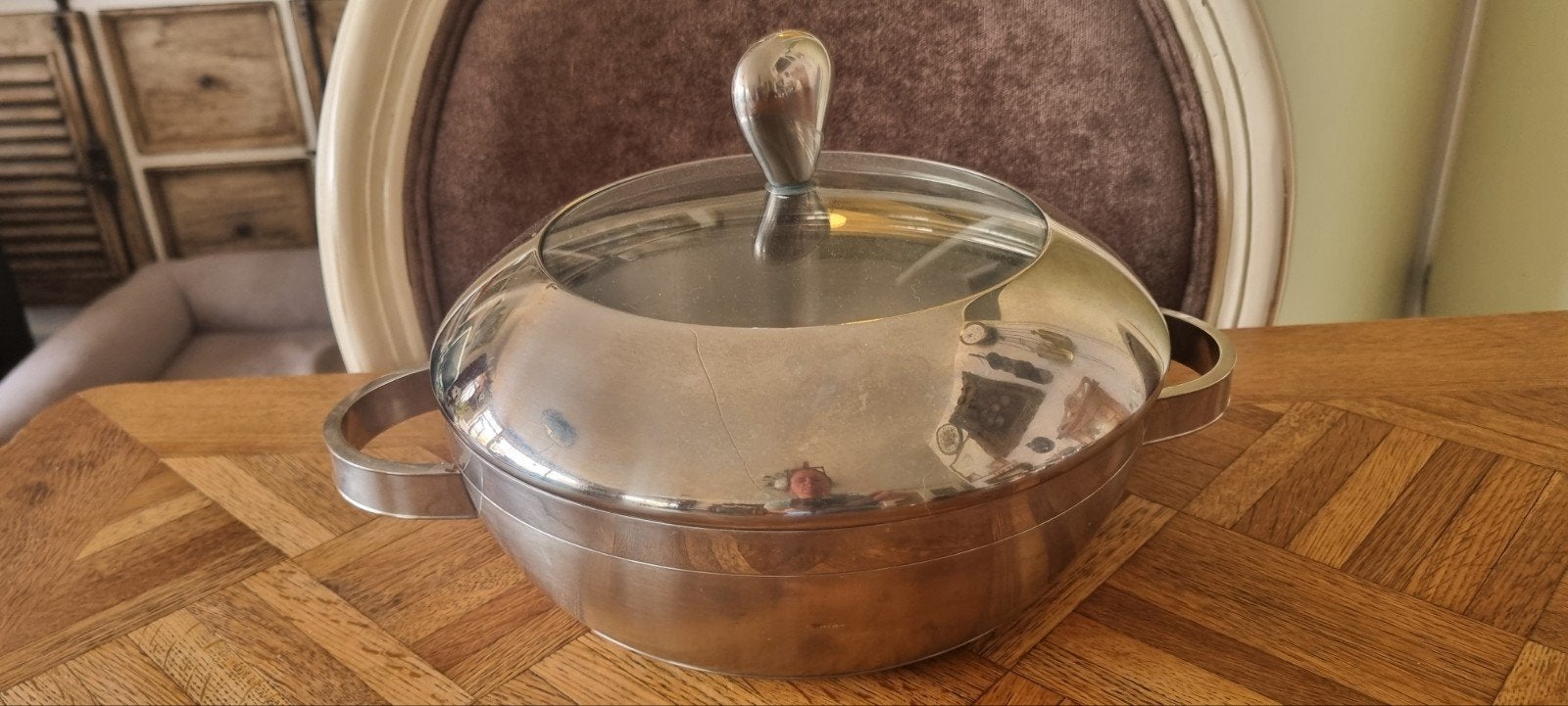 BK Braadpan met deksel - Geschikt voor inductie, Gebruikt, Braadpan, Met deksel, BK