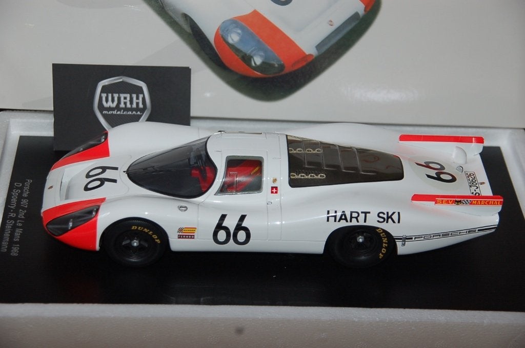 1:18 PORSCHE 907 2ND LEMANS 1968 #66 SPARK 18S120 WRH, Verzenden, Zo goed als nieuw, Auto, Overige merken
