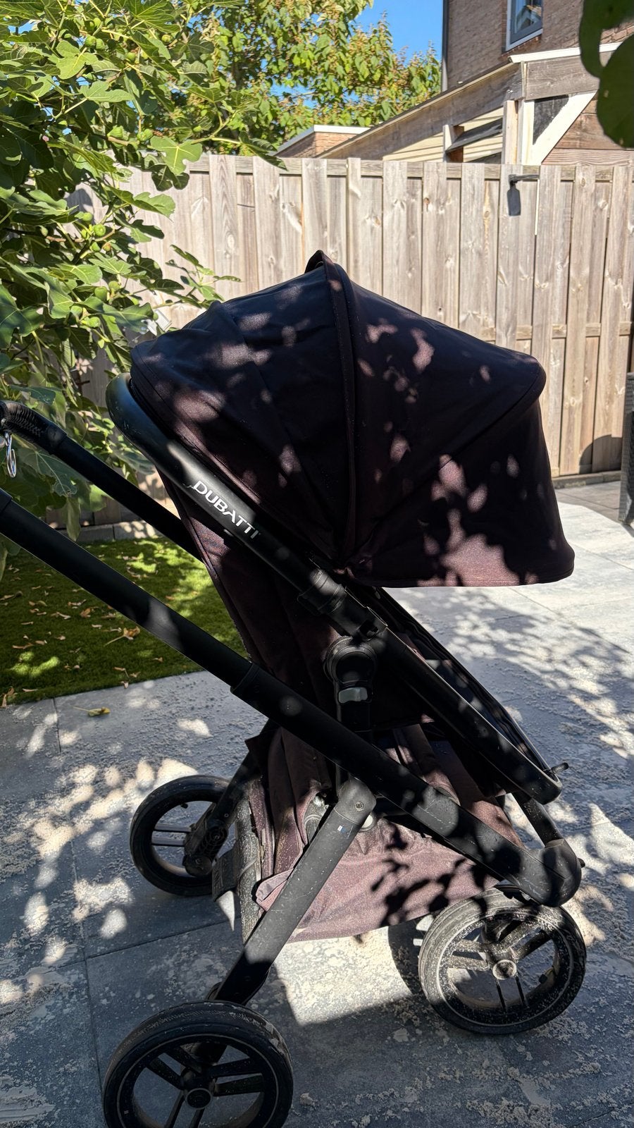 Dubatti kinderwagen compleet met reiswieg en accessoires, Gebruikt, Luchtbanden, Combiwagen, Ophalen