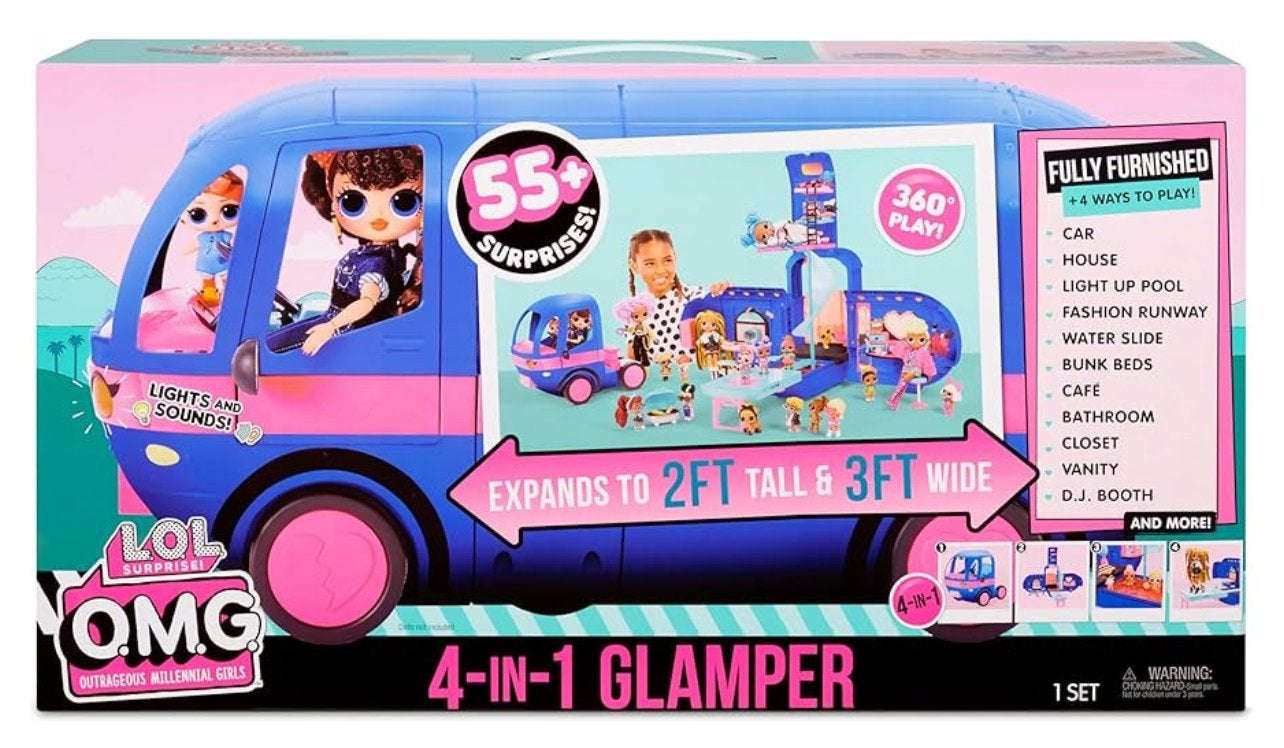 L.O.L. Surprise! OMG 4-in-1 Glamper Camper Speelset, Kinderen en Baby's, Speelgoed | Poppen, Ophalen of Verzenden, Gebruikt, Overige typen