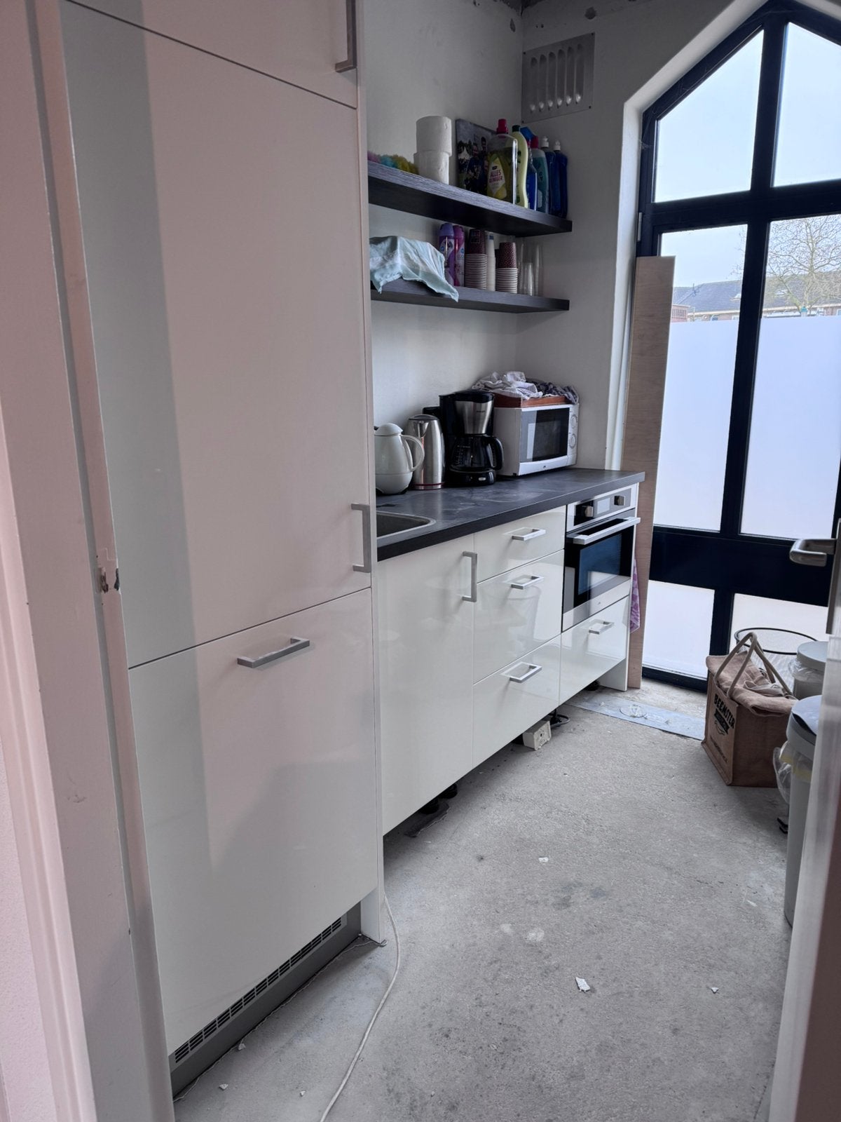 Keuken, Ophalen, Gebruikt, Wit, Enkelwandige keuken