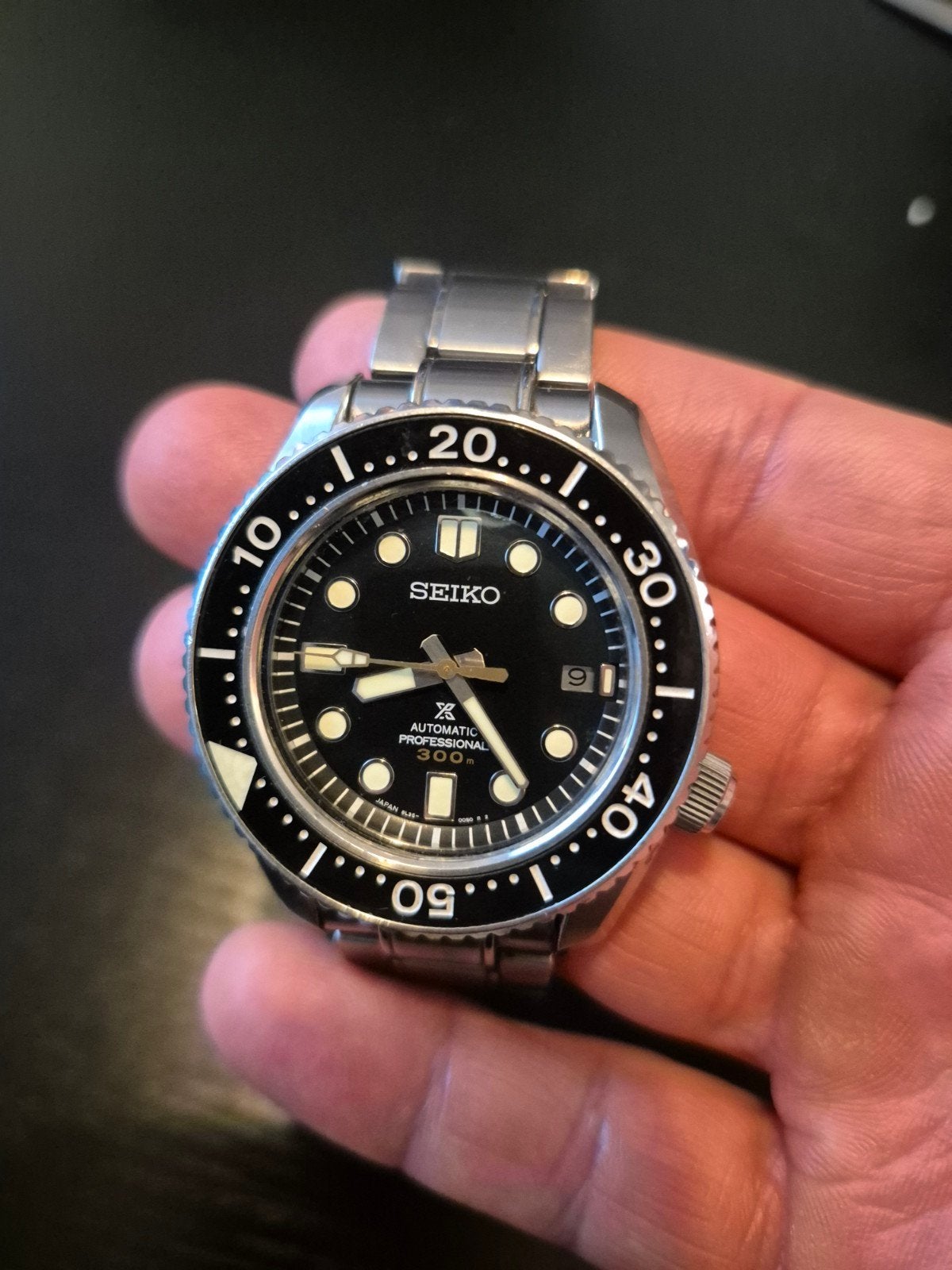 Seiko Automatic Professional 300m duikhorloge Marinemaster, Ophalen, Gebruikt, Staal, Polshorloge