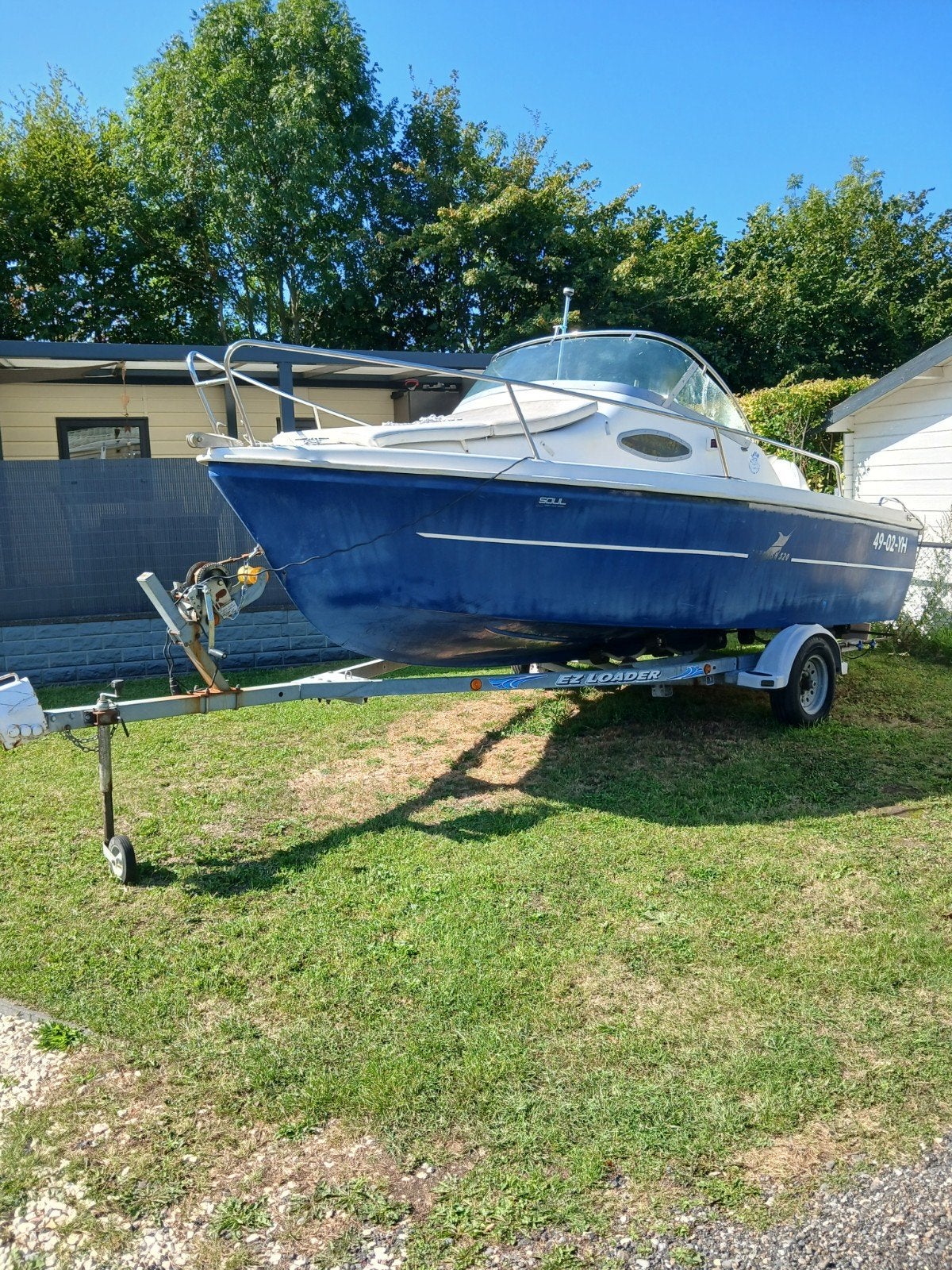Boot 5.20m met trailer en 90 pk Evinrude ETEC Buitenboordmot, Gebruikt, Ophalen of Verzenden, Buitenboordmotor, 90 pk