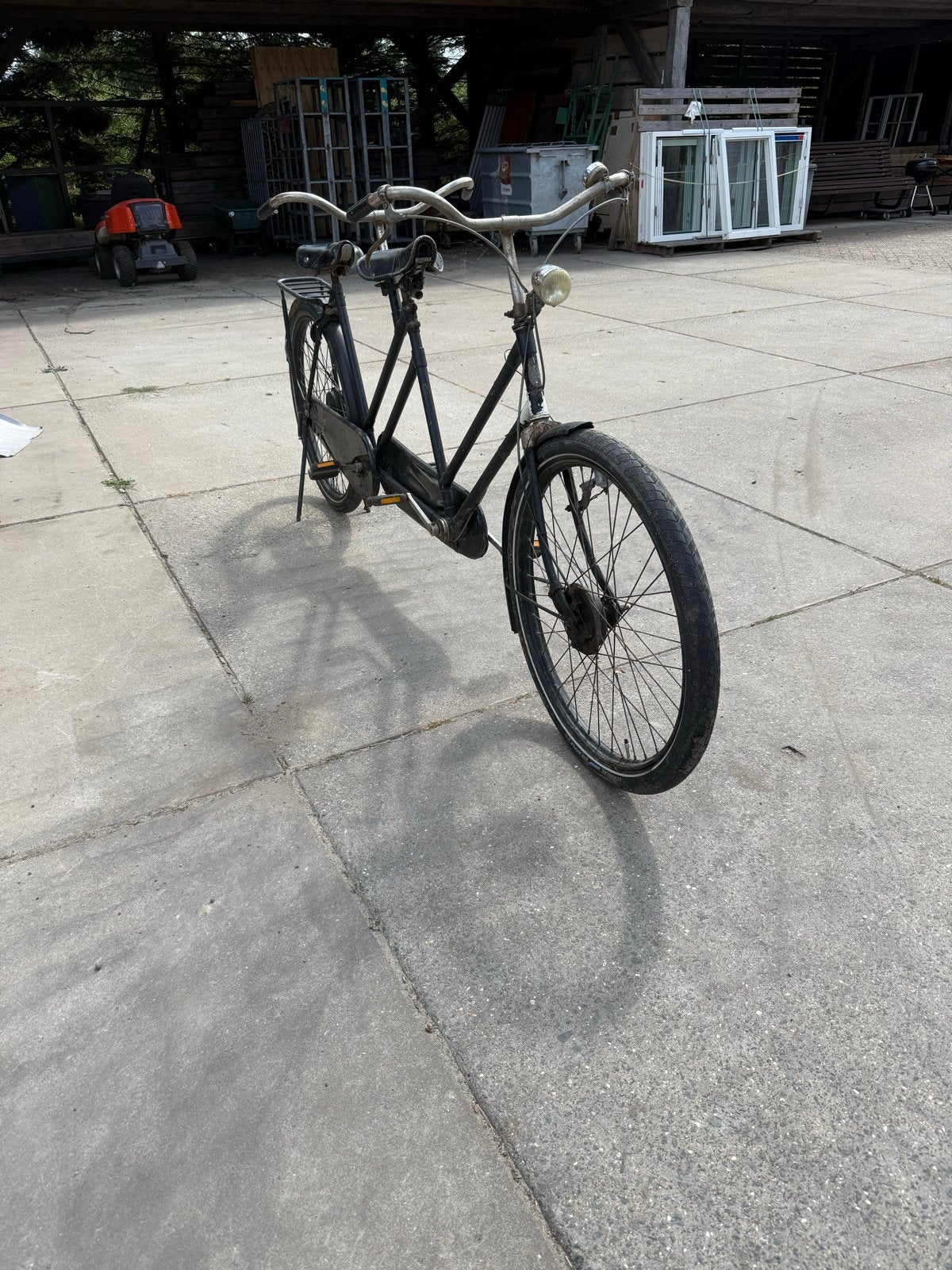 Robuuste vintage tandemfiets uit de jaren '50/'60 tandem, Ophalen, Gebruikt, 55 cm of meer, Minder dan 10 versnellingen