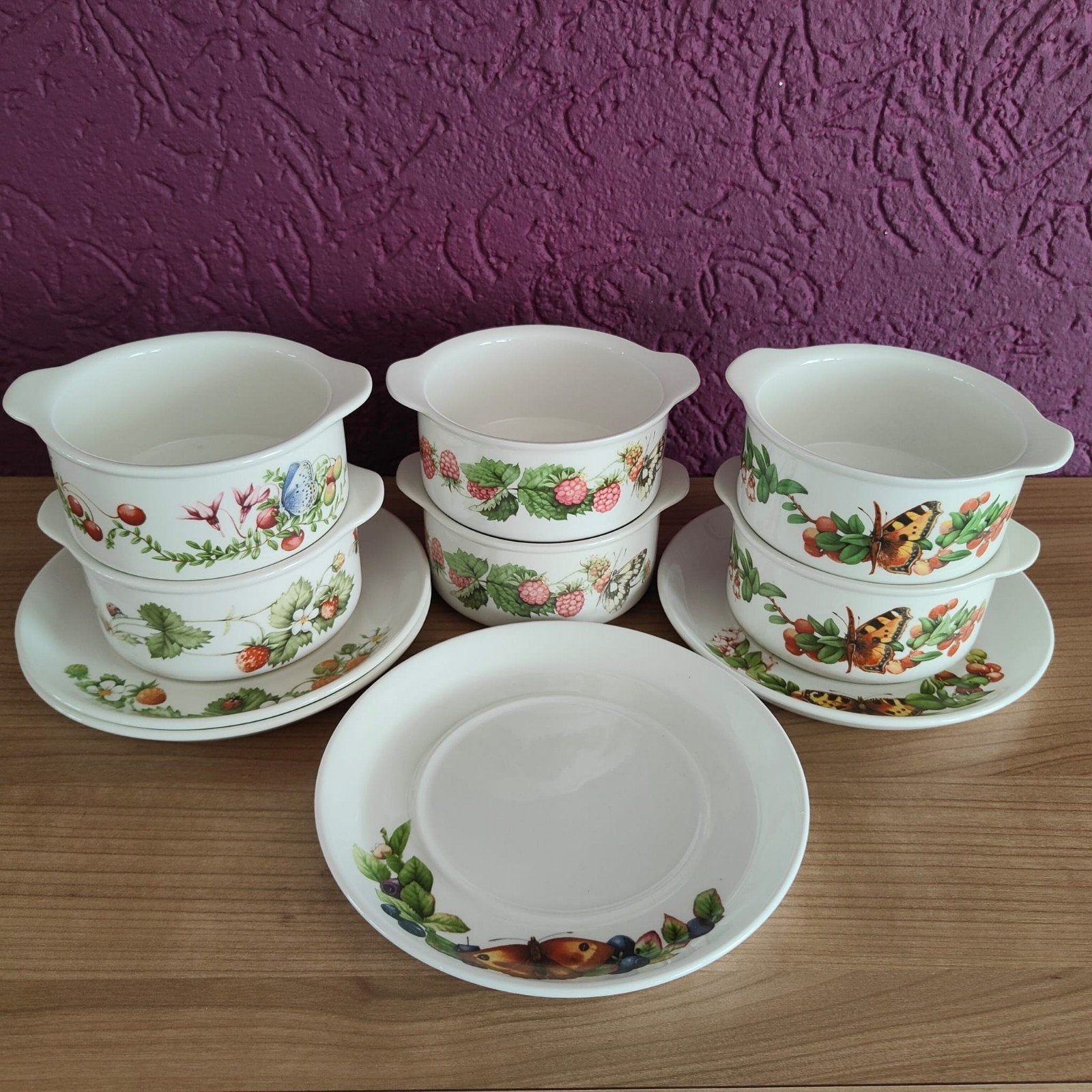 Marjolein Bastin soepkommen en schotels JG Meakin Wedgwood L, Huis en Inrichting, Keuken | Servies, Gebruikt, Vintage, Ophalen of Verzenden