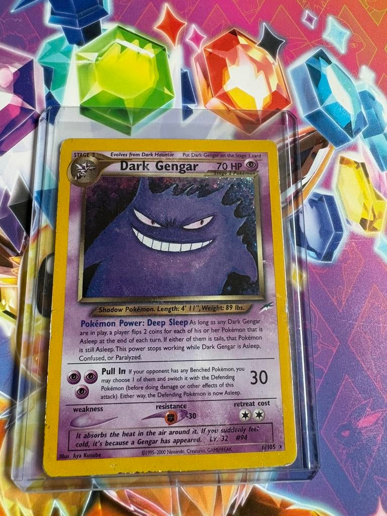 Dark Gengar holo (NDE6), Hobby en Vrije tijd, Verzamelkaartspellen | Pokémon, Ophalen of Verzenden, Zo goed als nieuw