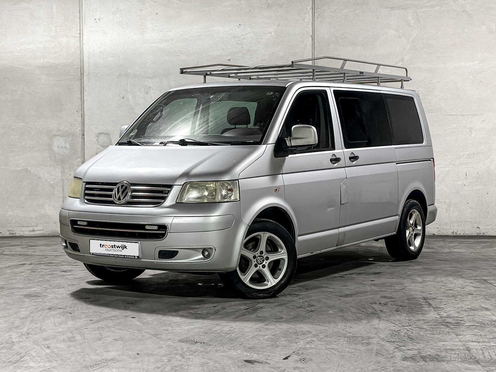 Volkswagen Transporter 2.5 TDI 300 Comfortline Dubbele Cabin, Auto's, Gebruikt, Overige carrosserieën, Bedrijf, Diesel