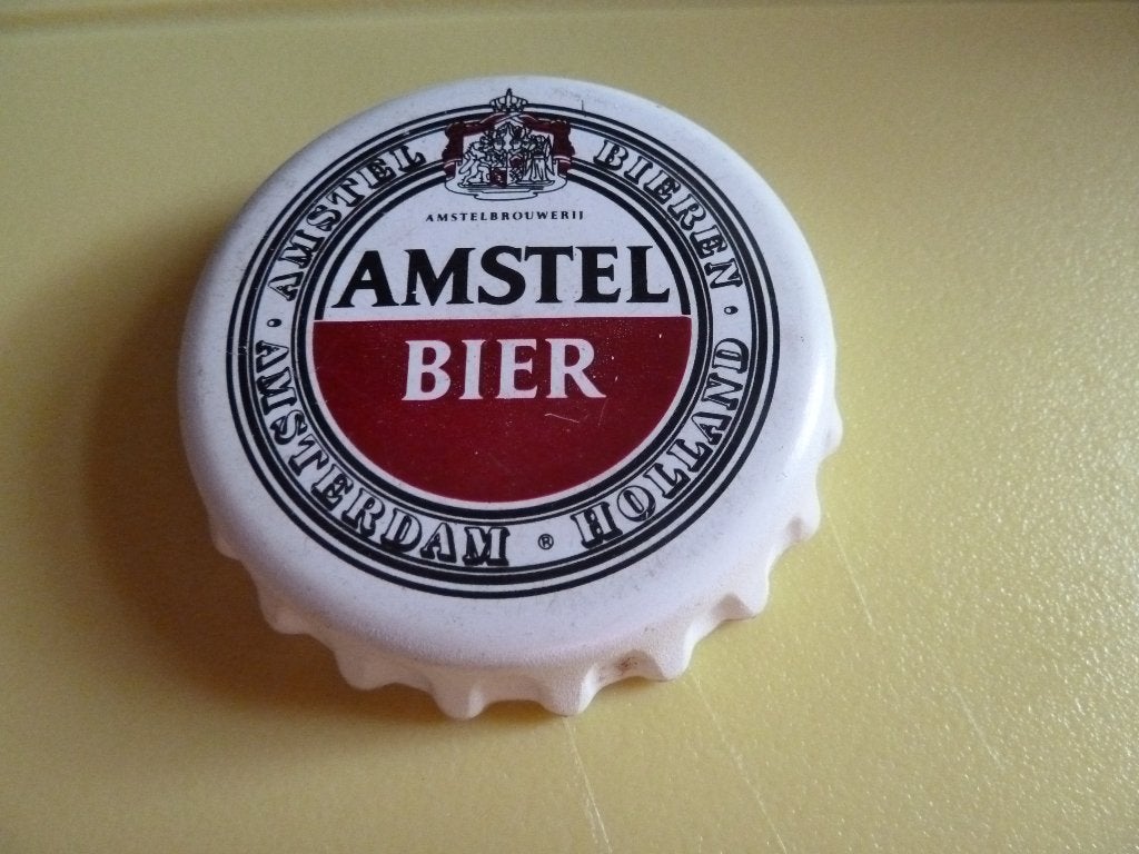 Amstel bier Kroonkurk dop opener, Ophalen of Verzenden, Zo goed als nieuw, Flesopener, Amstel