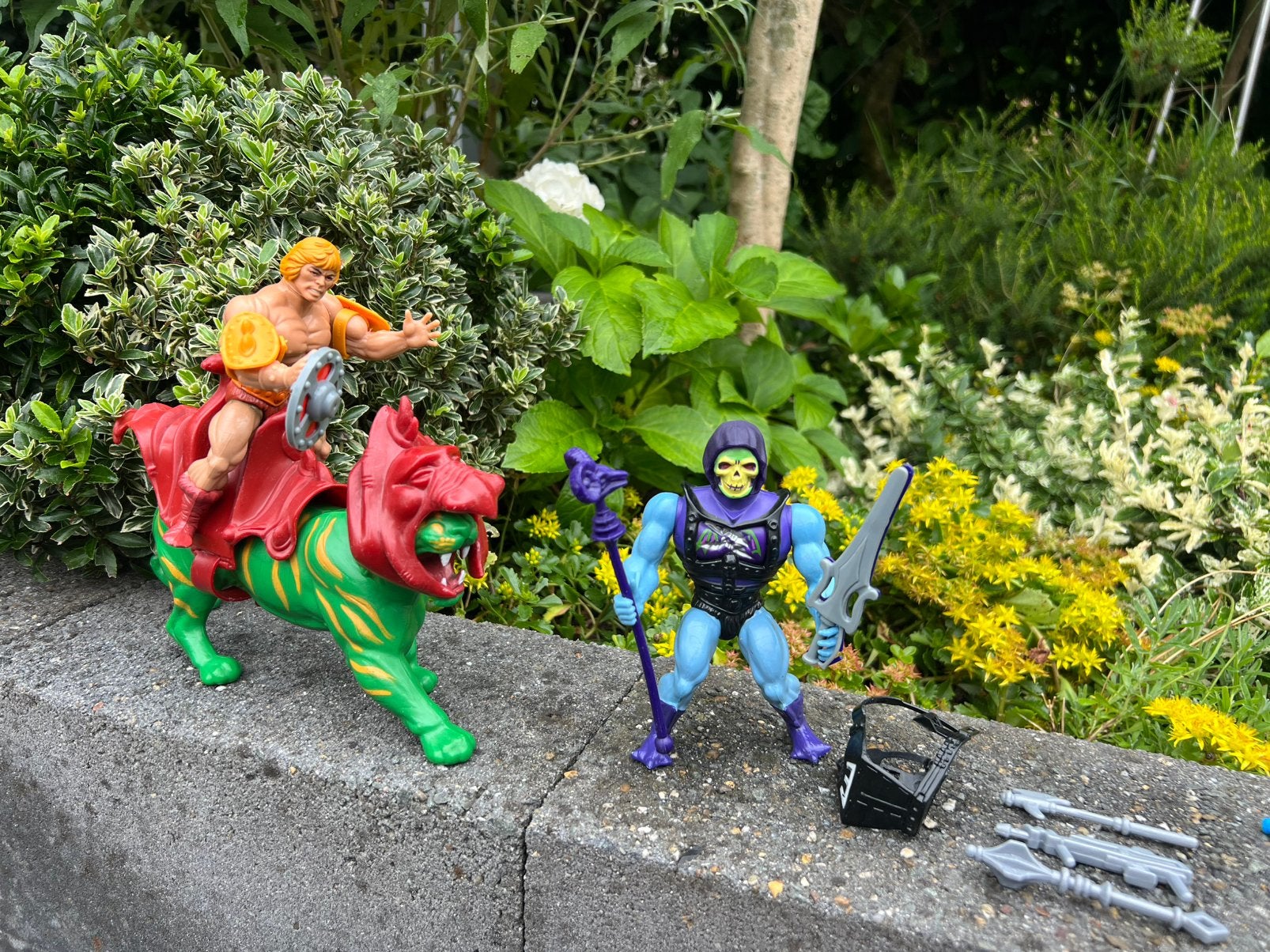 He-man en skeletor met tijger, Ophalen of Verzenden