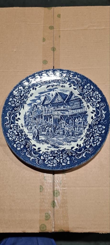 Antiek Royal Tudor Ware 17e Eeuw Engeland Decoratief Bord, Ophalen