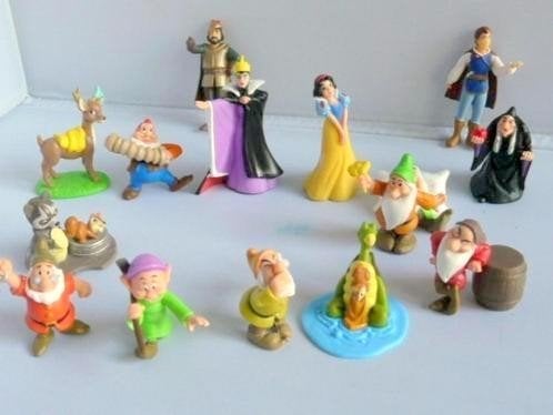 Sneeuwwitje en de zeven dwergen (mini figuurtjes), Ophalen of Verzenden, Overige figuren, Zo goed als nieuw, Beeldje of Figuurtje