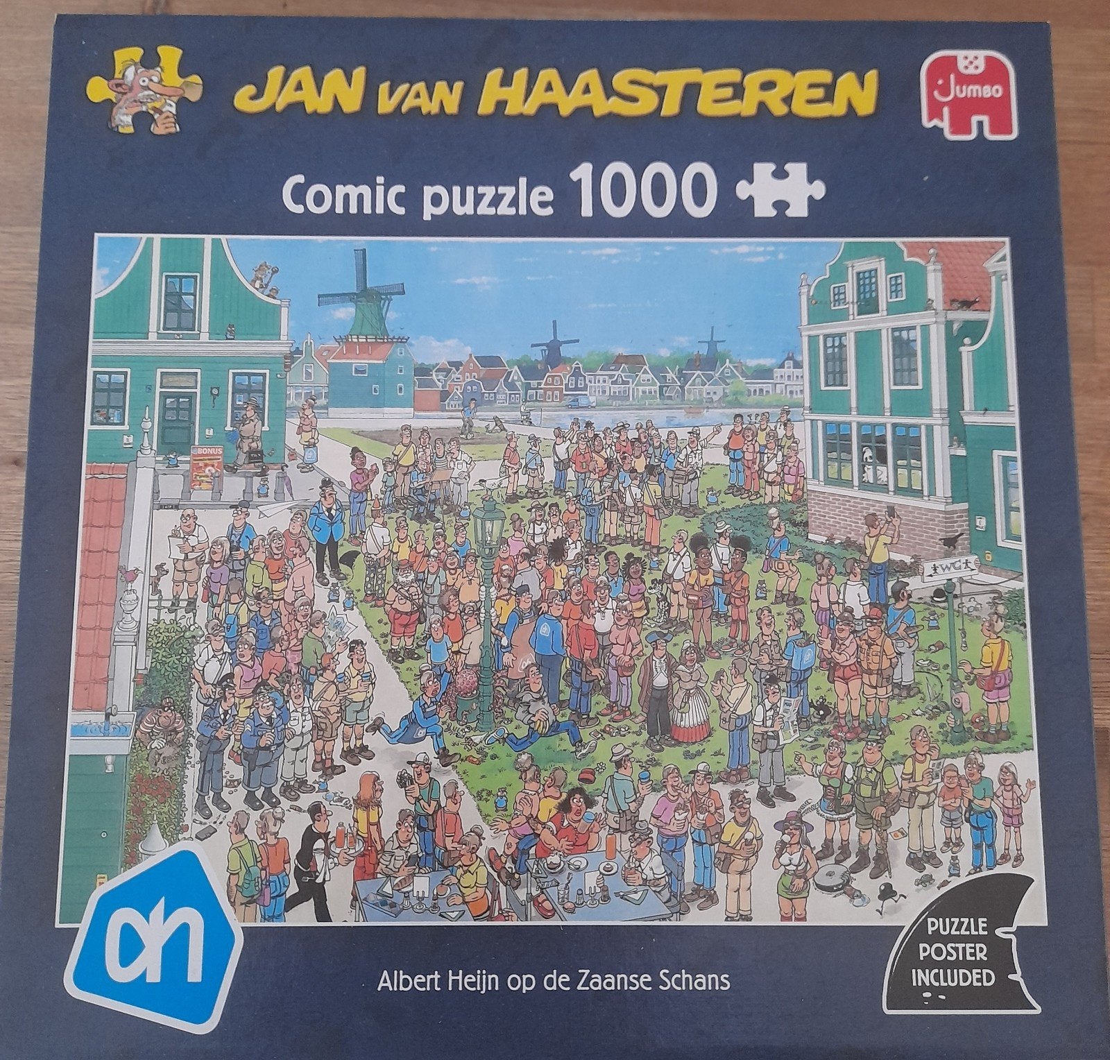 Jan van Haasteren Albert Heijn op de Zaanse Schans, Ophalen, 500 t/m 1500 stukjes, Gebruikt, Legpuzzel