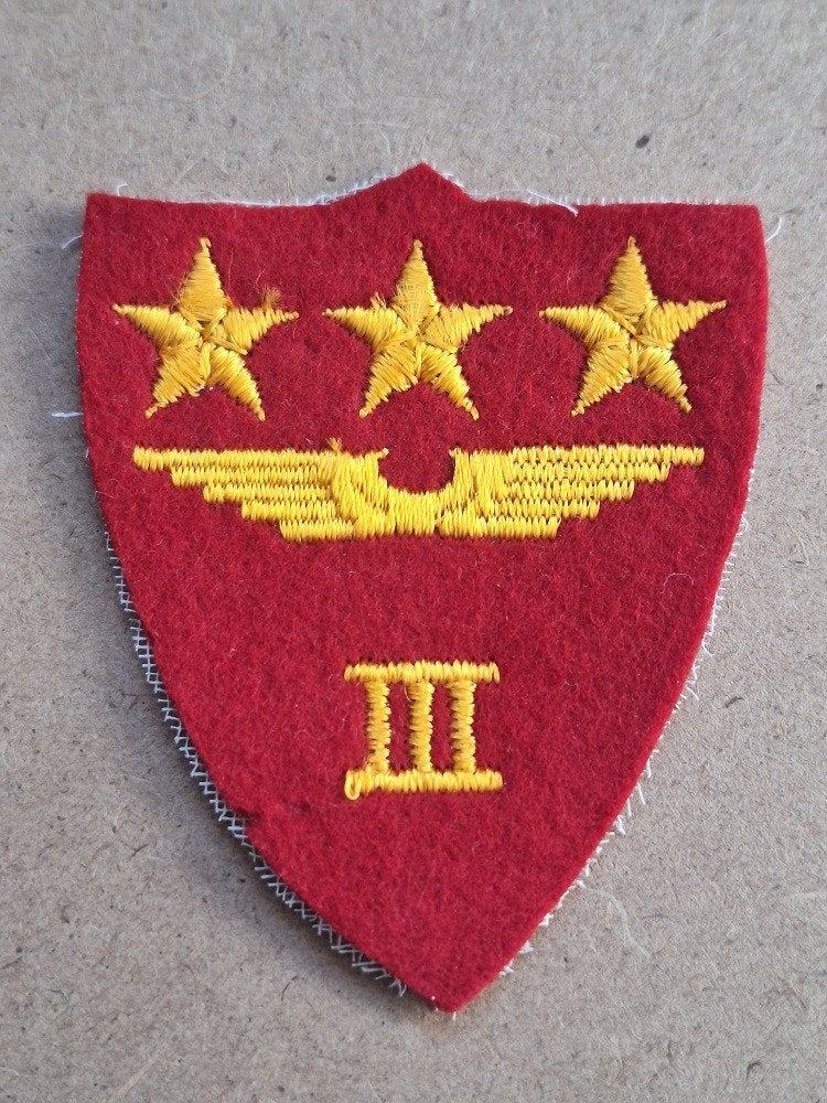 WWII US 3rd Marine Air Wing on felt!, Verzenden, Marine, Amerika, Embleem of Badge