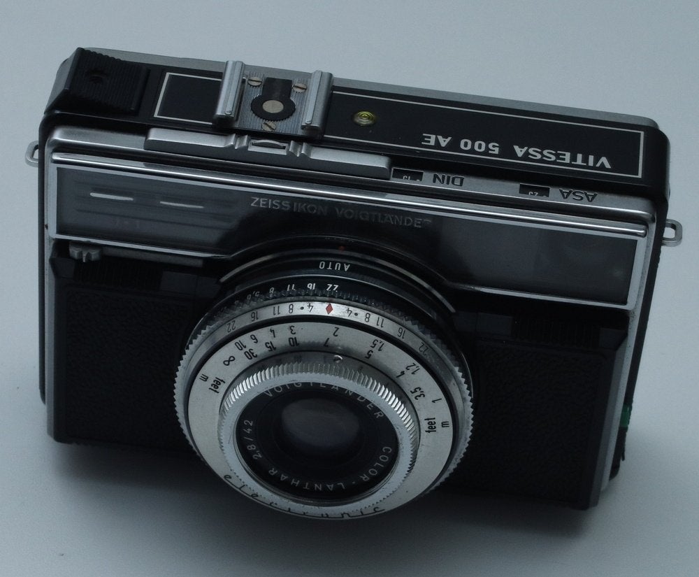 Zeiss Ikon Voigtlaender Vitessa 500 AE camera, Ophalen of Verzenden, Gebruikt, Compact, Overige Merken