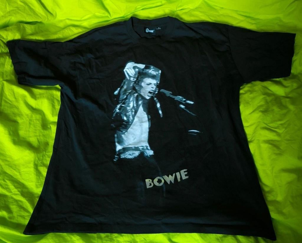 David Bowie - T-Shirt - Maat M, Maat 48/50 (M), Zwart, Zo goed als nieuw, David Bowie