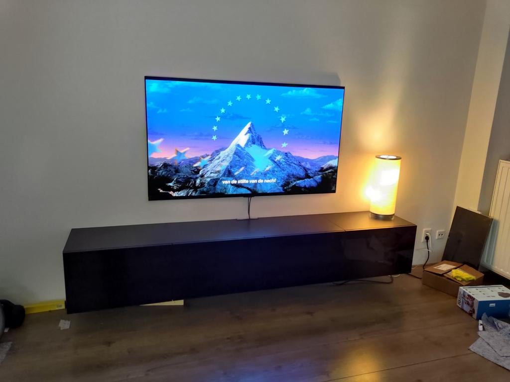 IKEA BESTA zwevend TV-meubel, Ophalen, Gebruikt, 200 cm of meer, Minder dan 100 cm