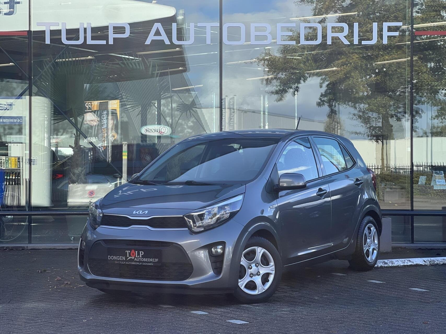 Kia Picanto 1.0 DPi ComfortLine Airco All Seasons Dealer, Dealer onderhouden, Stof, Gebruikt, Zwart