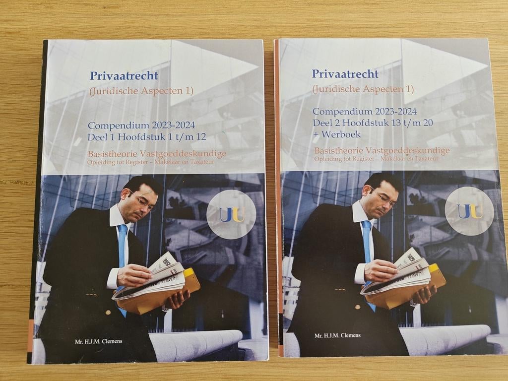 Privaatrecht (Juridische Aspecten 1) Compendium 2023-2024, Mr. H.J.M. Clemens, Zo goed als nieuw, Gamma, HBO