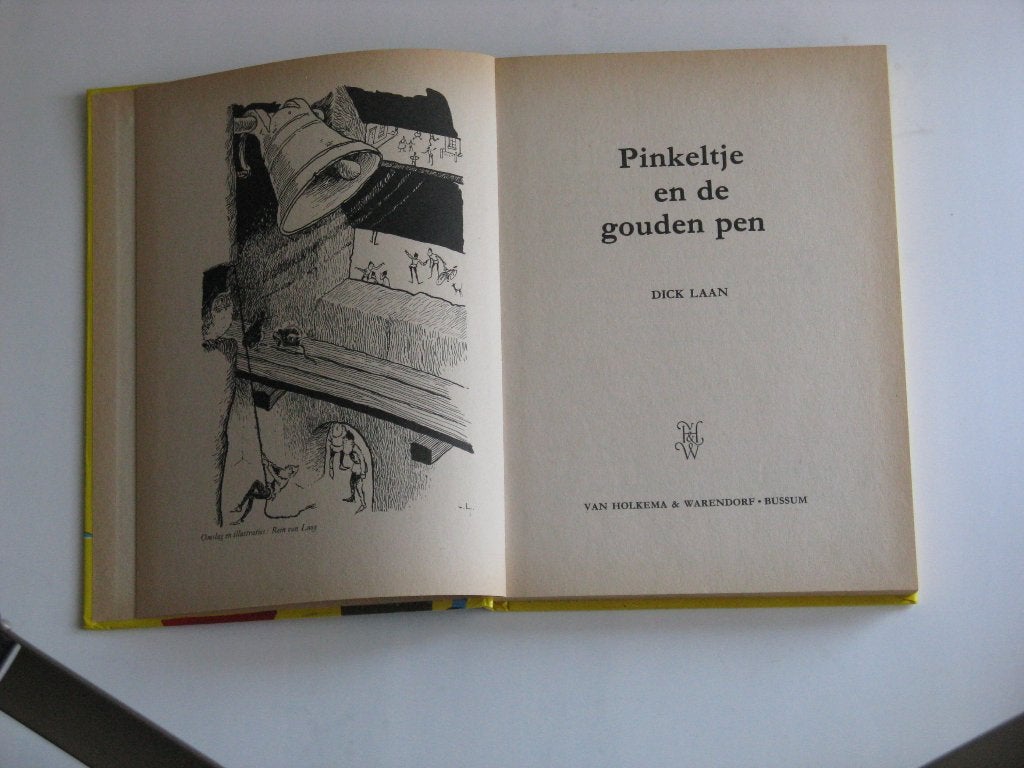 Pinkeltje en de gouden pen door dick laan, Ophalen of Verzenden, Gelezen, Fictie algemeen