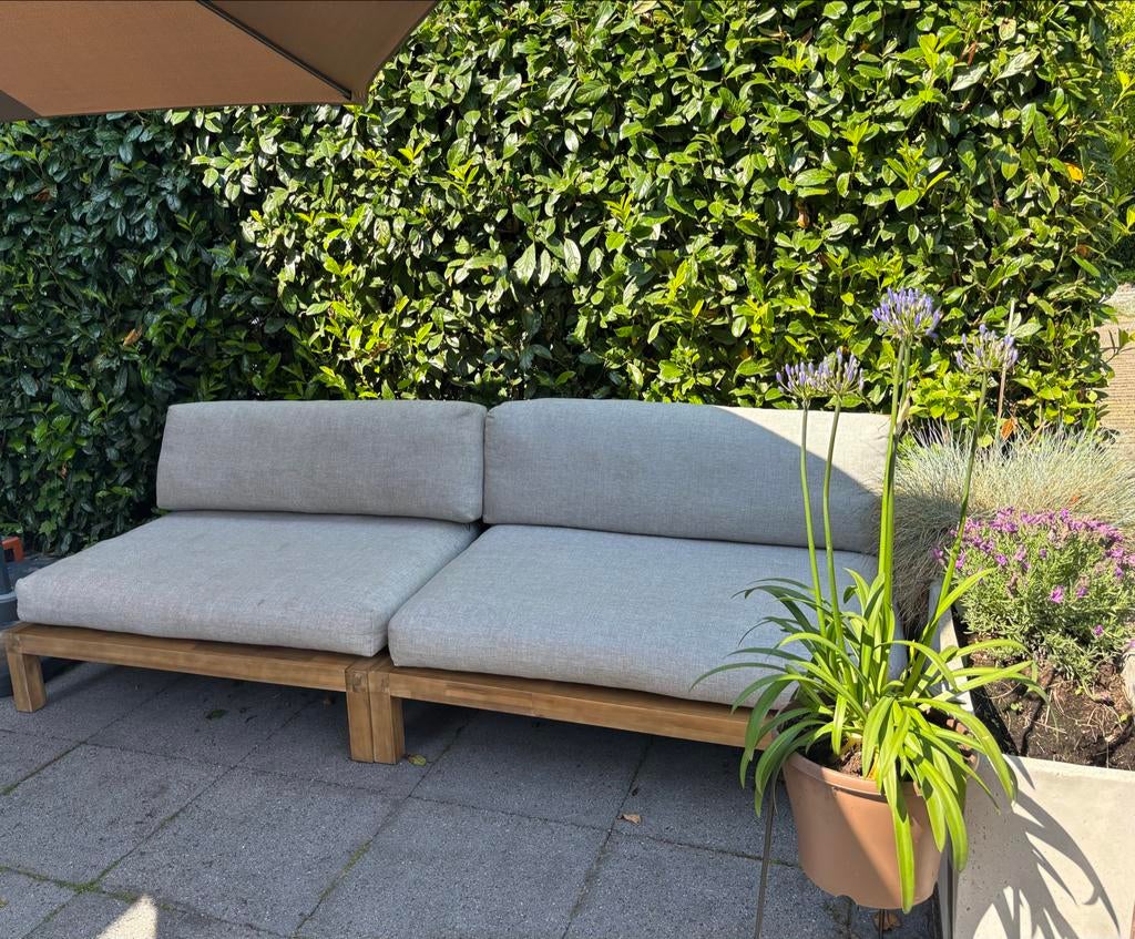 Palletkussens loungebank, Tuin en Terras, Tuinmeubel-accessoires, Ophalen, Zo goed als nieuw