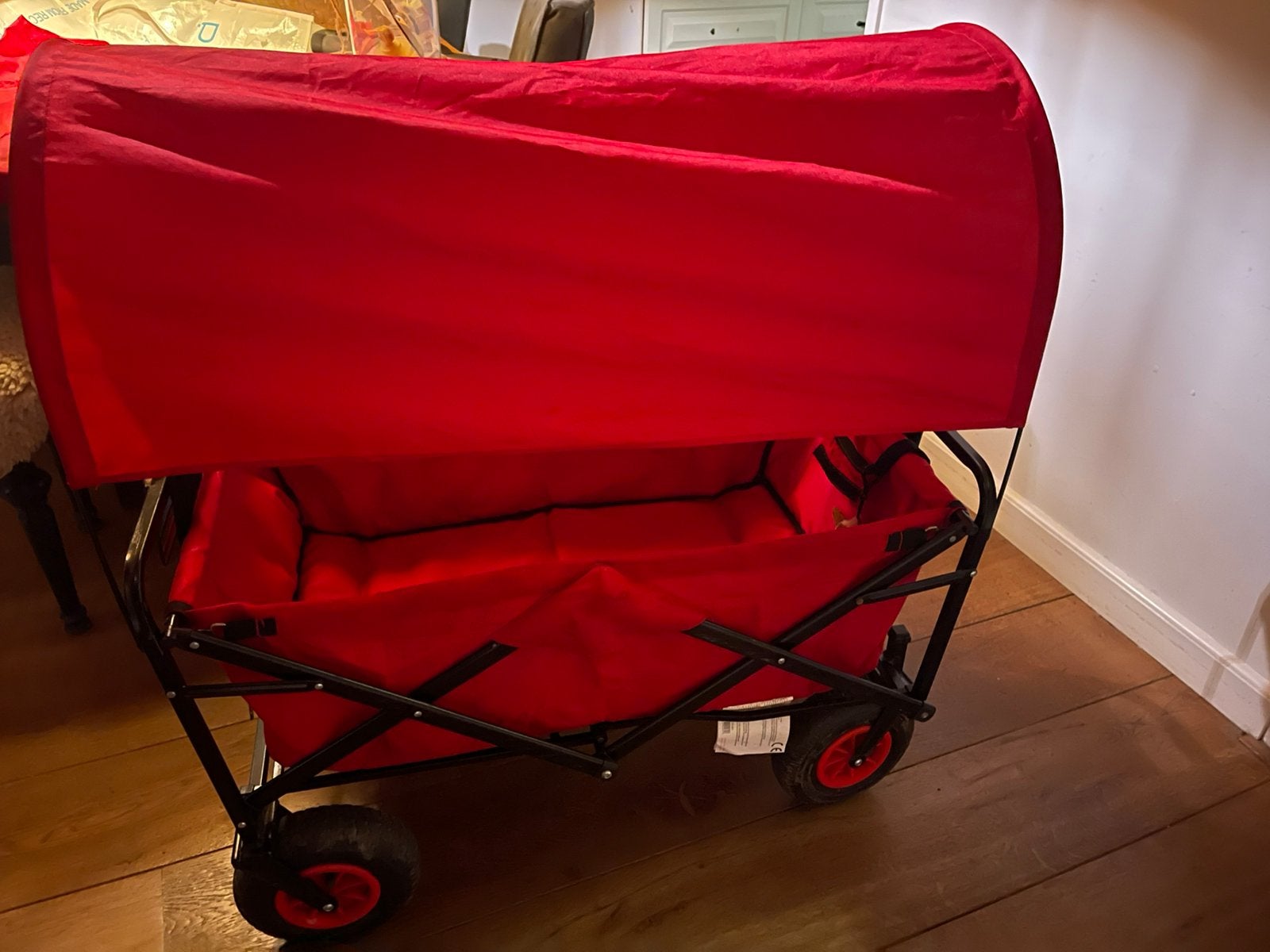 Macwagon rode bolderkar luchtbanden opvouwbaar huif tas nr 1, Ophalen, Opvouwbaar, Zo goed als nieuw
