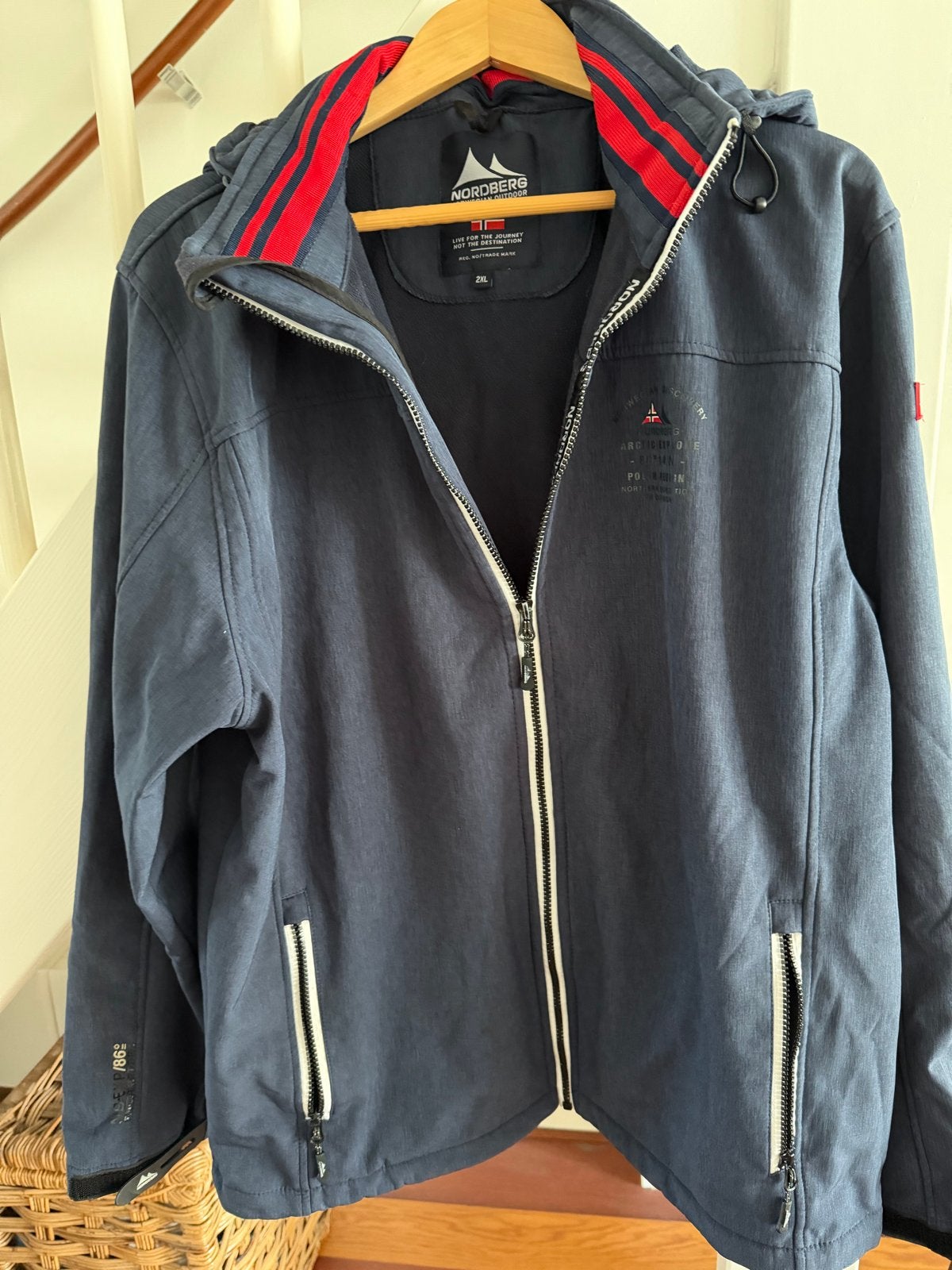 Nordberg Softshell Jas Heren 2XL - Blauw, Zo goed als nieuw, Ophalen of Verzenden, Zo goed als nieuw, Maat 56/58 (XL), Blauw