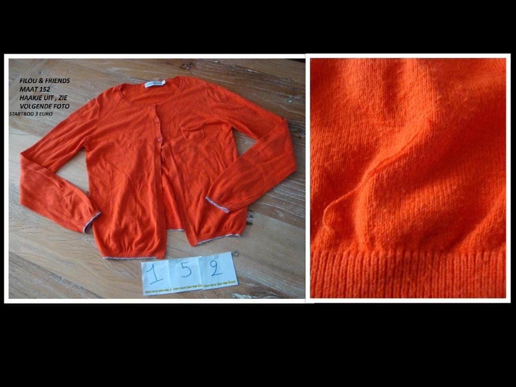 oranje gilet filou & friends, Gebruikt, Meisje, Trui of Vest, Filou & Friends