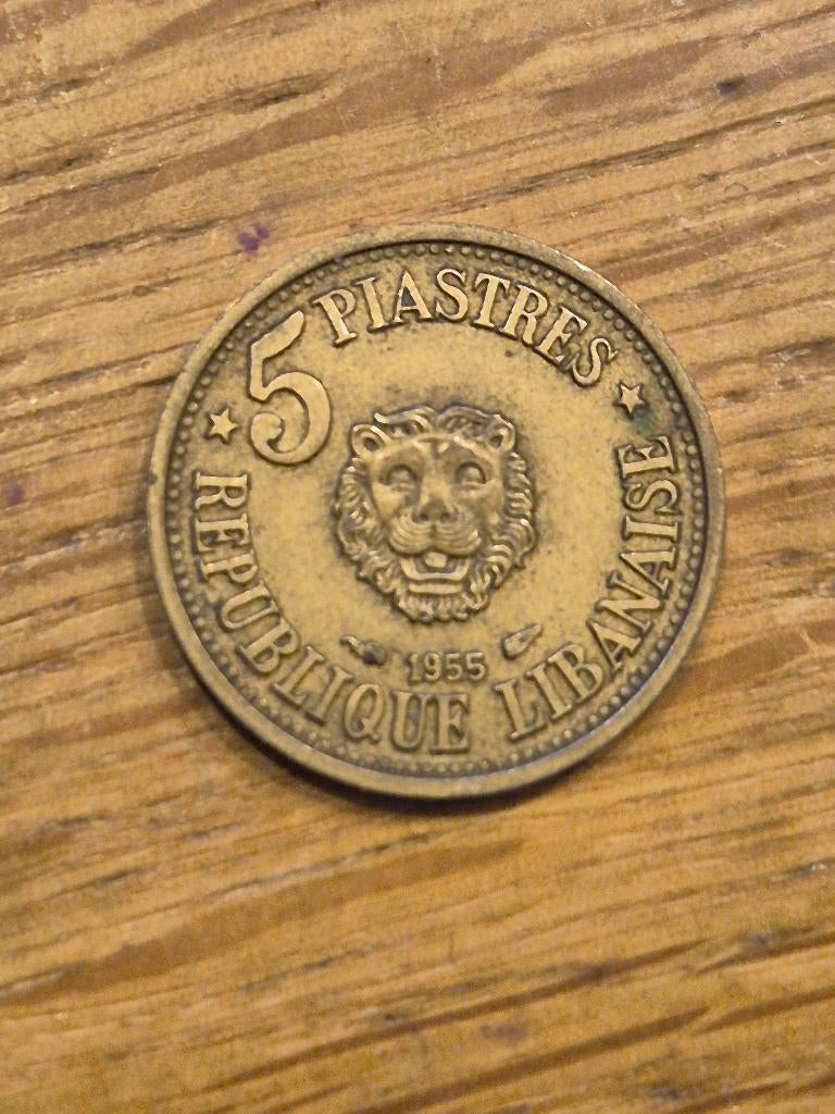 Libanon - 5 Piastres 1955, Verzenden, Midden-Oosten, Losse munt