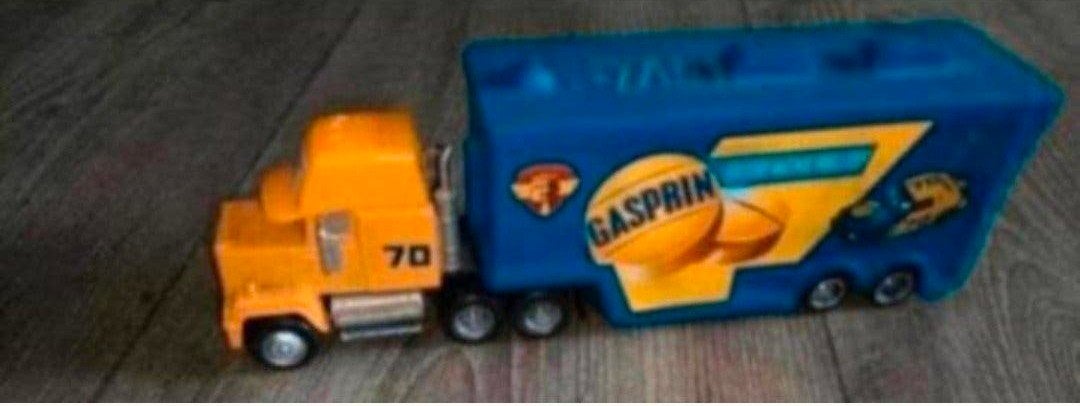 🚛cars vrachtwagen: *70 gasprin hauler🚛, Verzenden, Zo goed als nieuw