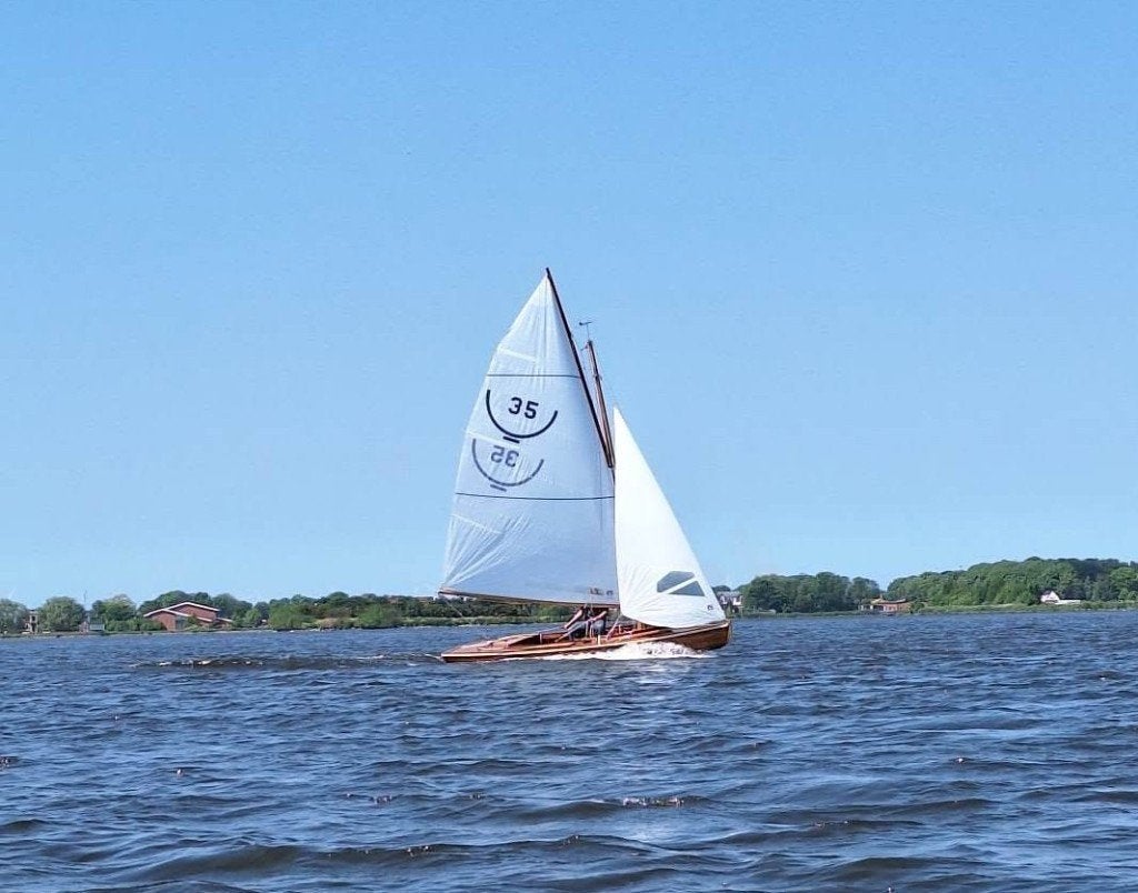 16 M2 Zeilboot, Watersport en Boten, Open zeilboten, Ophalen, Gebruikt, 16m² klasse, 80 cm
