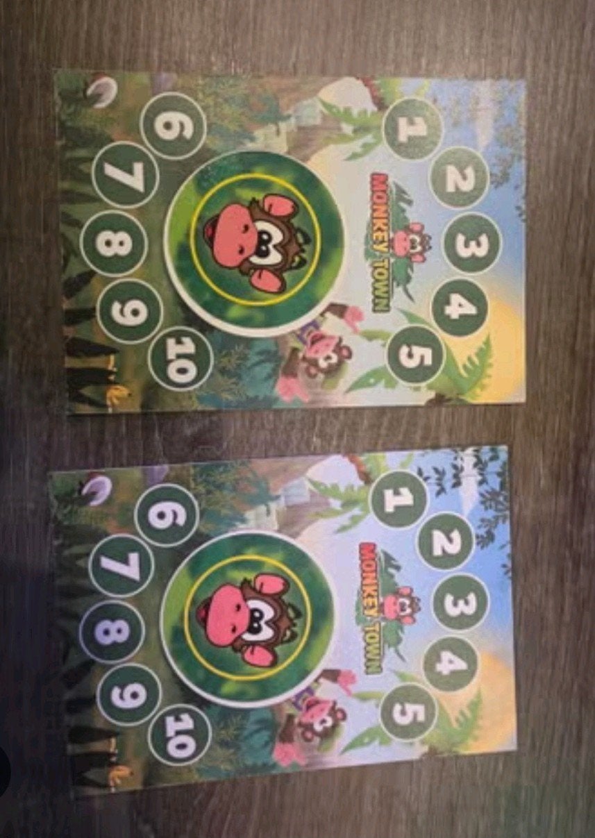 2 x monkytown 10 rittenkaart, Verzamelen, Albert Heijn, Ophalen of Verzenden