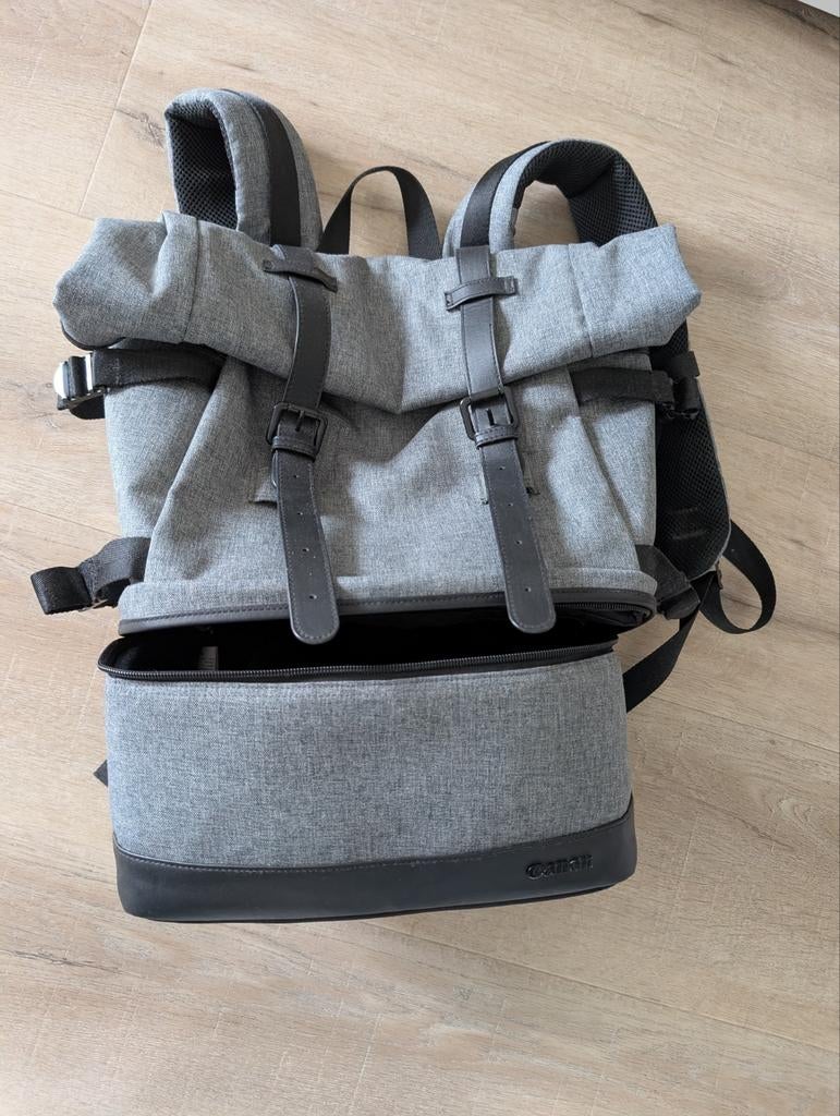 Canon cameratas rugzak - grijs, zo goed als nieuw, Ophalen of Verzenden, Gebruikt, Rugtas, Canon