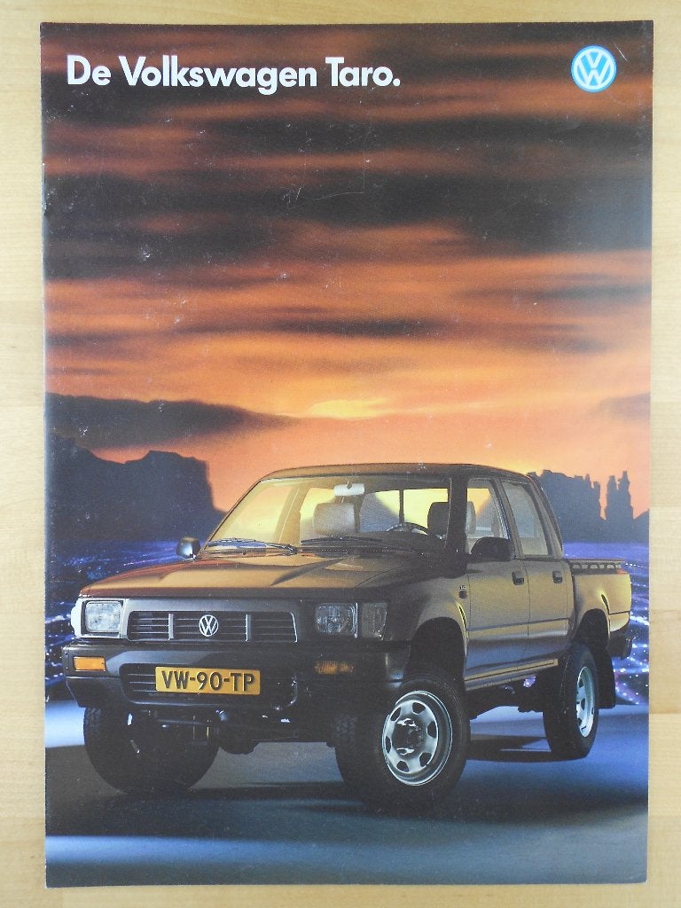 Volkswagen Taro Pick-up Brochure 1990 - Pickup, Ophalen of Verzenden, Zo goed als nieuw, Mercedes-Benz, Volkswagen