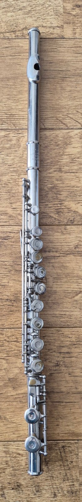 M.J. Lightman Japan dwarsfluit (verzilverd) Opknapper, Muziek en Instrumenten, Ophalen of Verzenden, Gebruikt