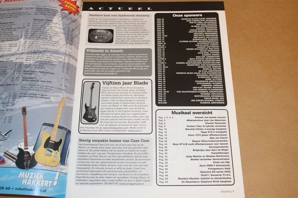 Magazine GitaarPlus [Jul/Aug 2002] — Alex van Voorst, Ophalen of Verzenden, Gelezen, Artiest