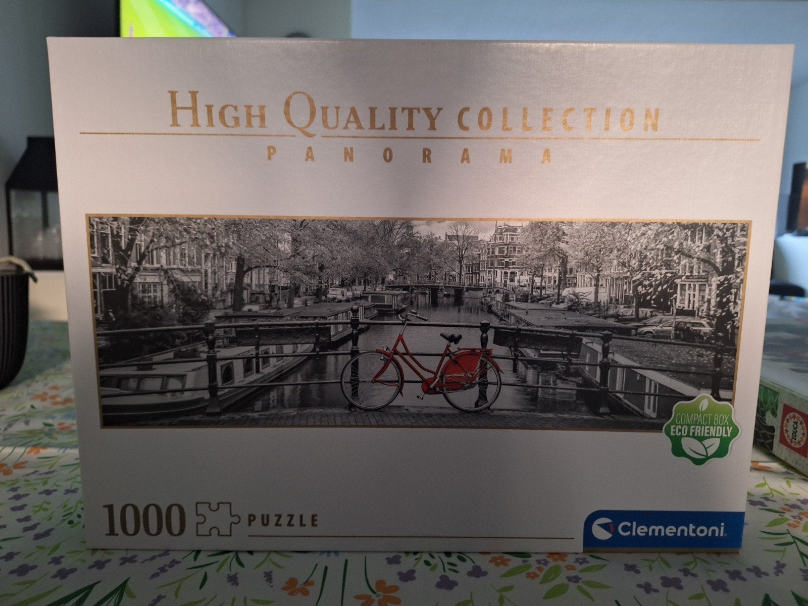 Clementoni Panorama Legpuzzel Amsterdam 1000 stukjes, Ophalen of Verzenden, 500 t/m 1500 stukjes, Zo goed als nieuw, Legpuzzel