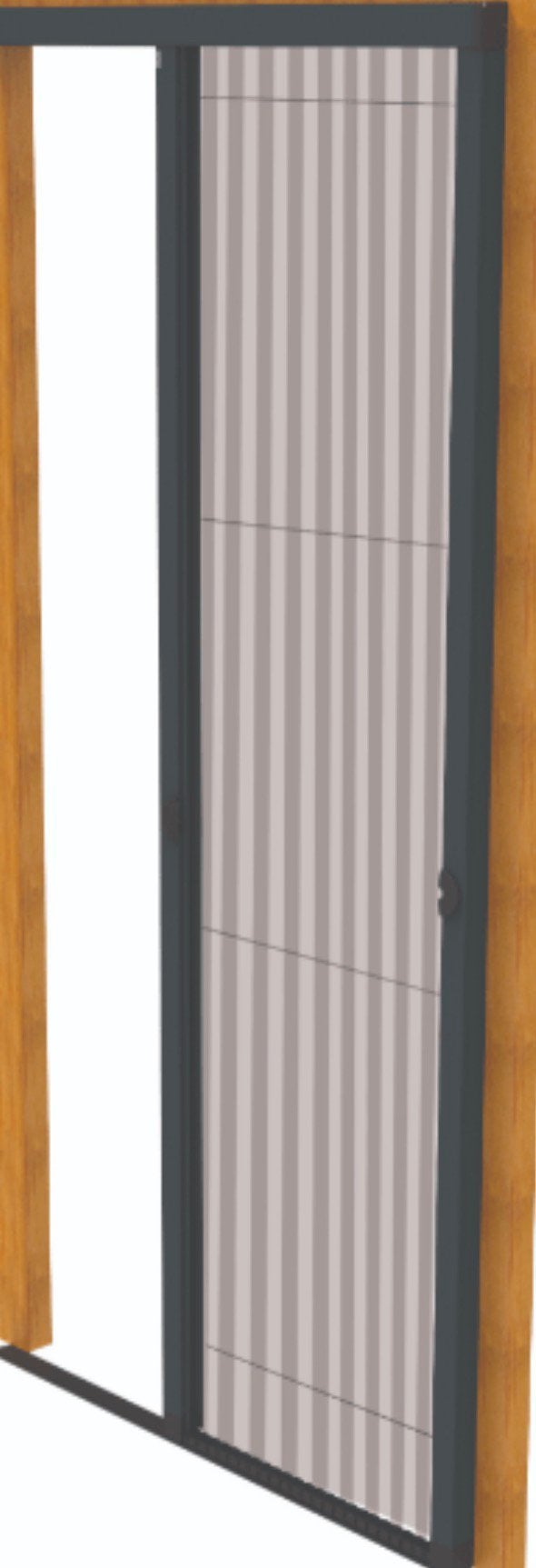 Plissé hordeur Unilux zwart, Ophalen, Zo goed als nieuw, Hordeur, 200 tot 215 cm