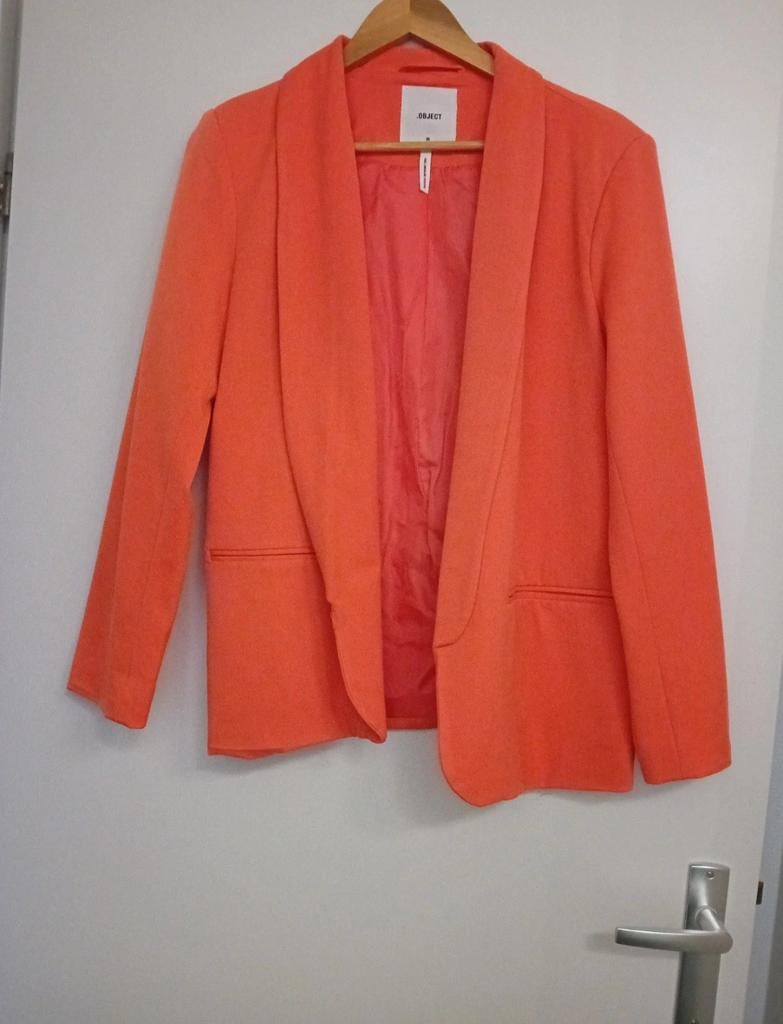 Oranje blazer object maat s, Ophalen of Verzenden, Zo goed als nieuw, Maat 38/40 (M), Oranje