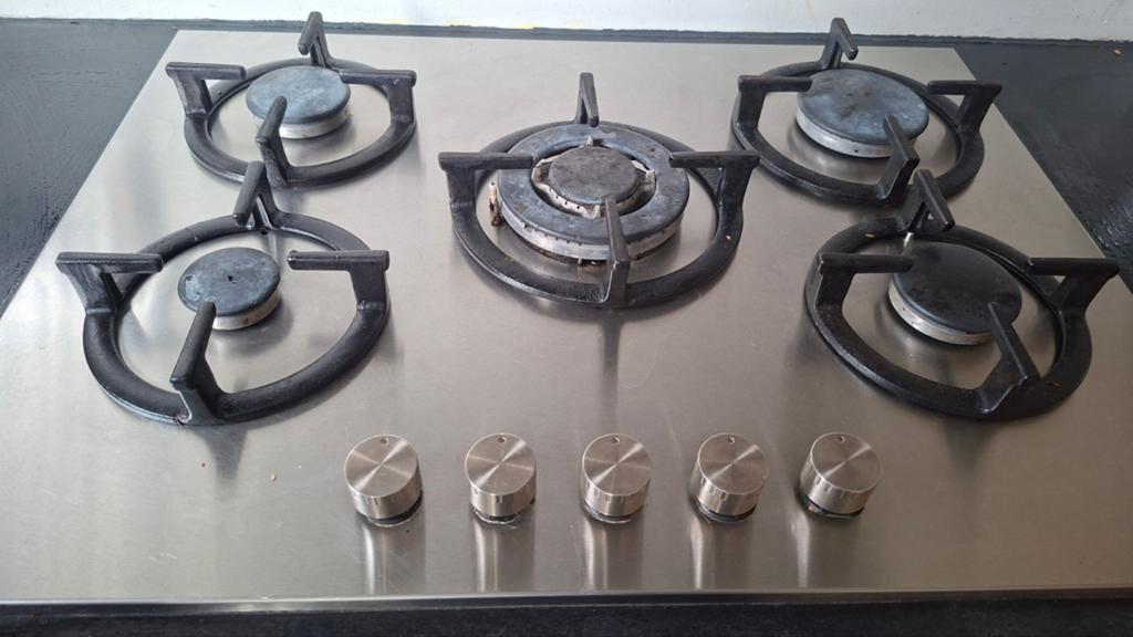 Siemens gasfornuis  5 pitter, Witgoed en Apparatuur, Ophalen, Gebruikt, Gas, Vrijstaand