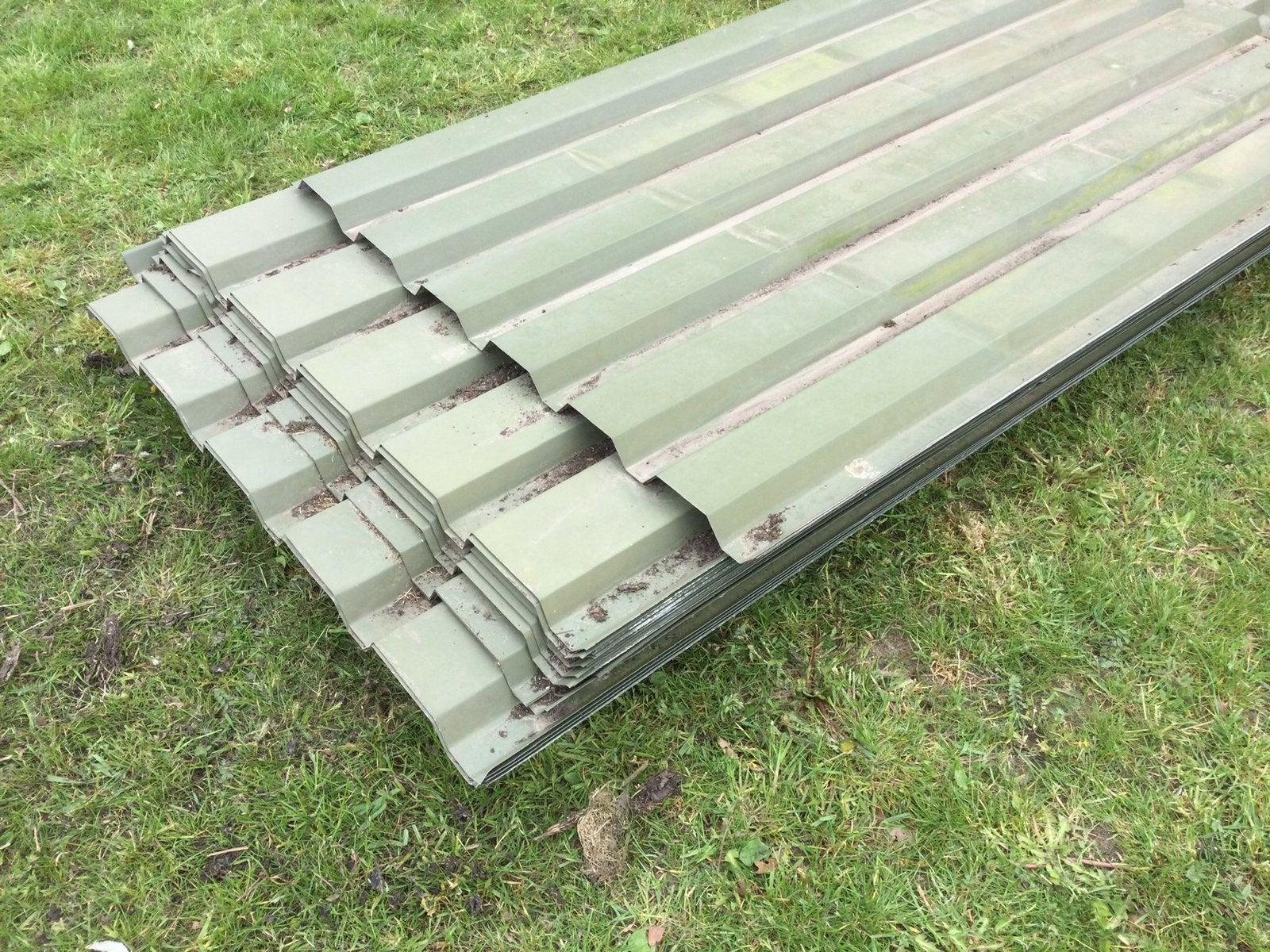 Damwand platen groen, de laatste., Dakplaat of Dakpanplaat, Gebruikt, Overige kleuren, Ophalen of Verzenden