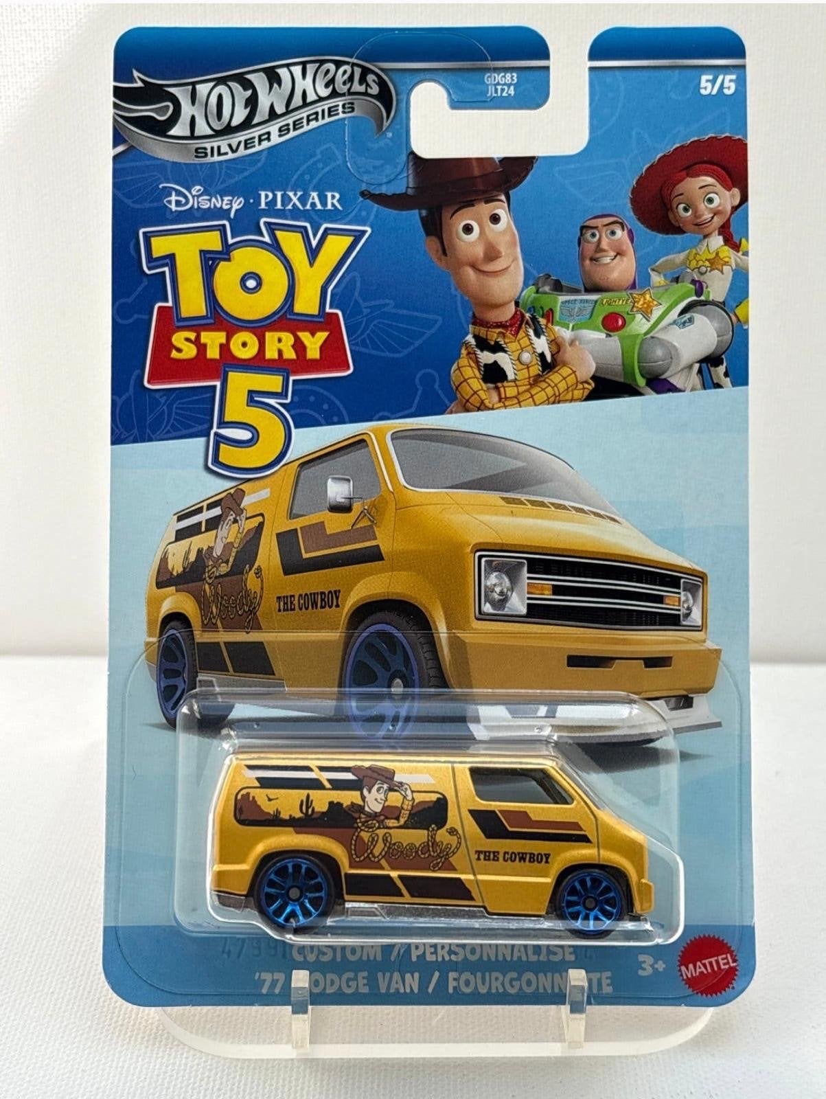 Hot Wheels Disney Pixar Toy Story 5 Woody '77 Dodge Van, Ophalen of Verzenden, Nieuw