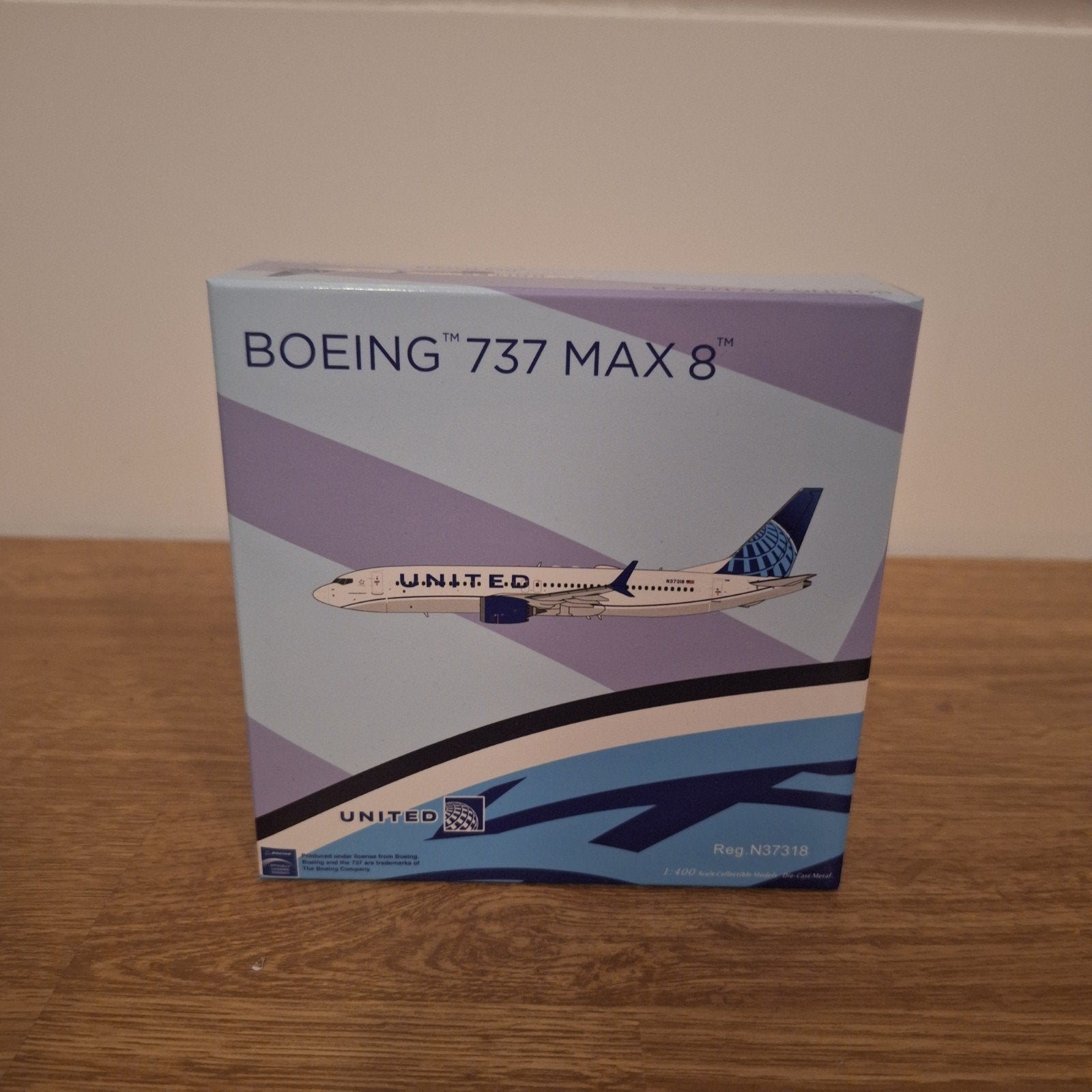 United B737 Max 8 ng models 1:400, Verzamelen, Luchtvaart en Vliegtuigspotten, Ophalen of Verzenden, Zo goed als nieuw, Schaalmodel