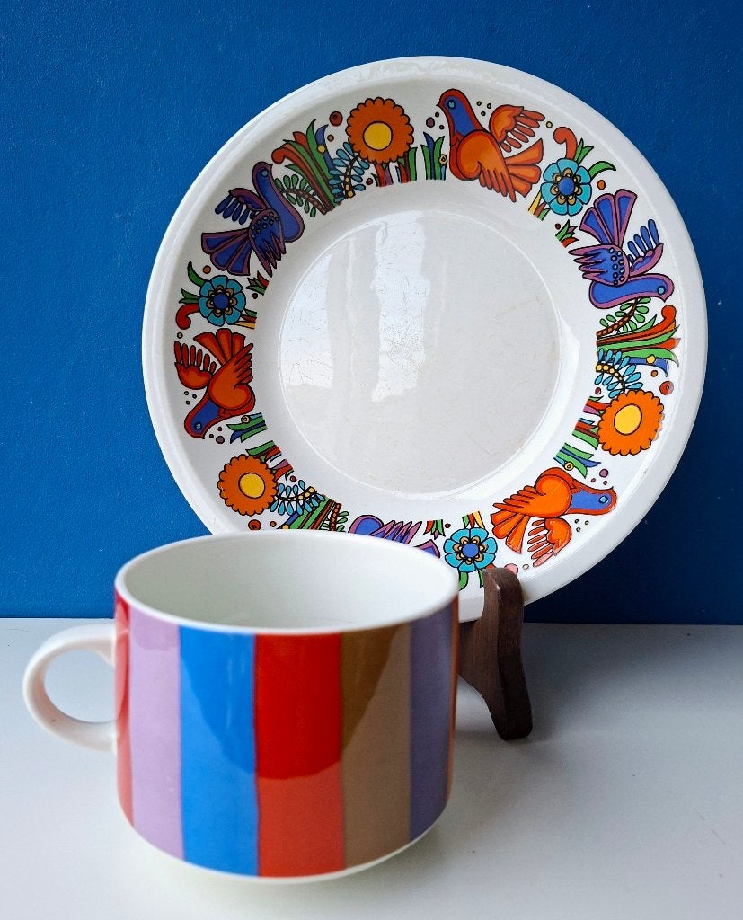 Villeroy & Boch serviesdelen/Acapulco bord en Santiago mok, Gebruikt, Villeroy & Boch, Ophalen of Verzenden, Bord(en)