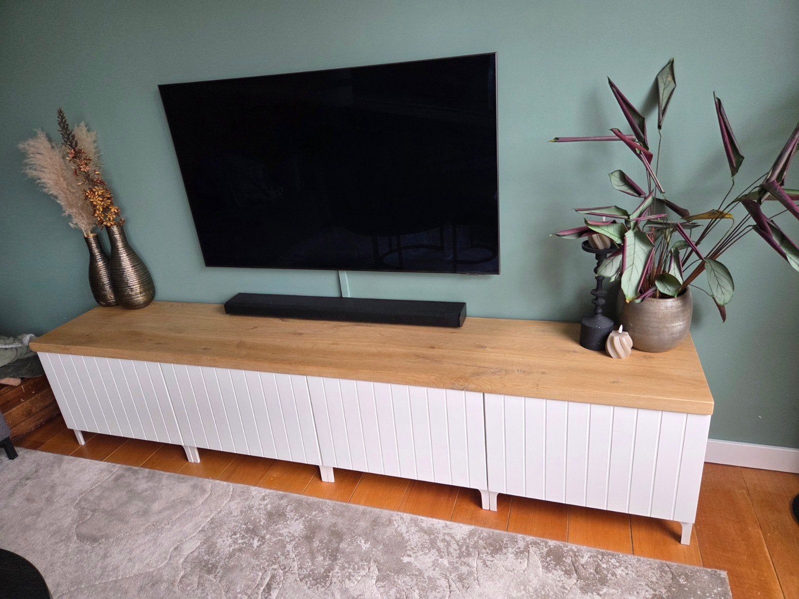 Massief eikenhouten plank, Ophalen, Eikenhout, 150 tot 200 cm, Zo goed als nieuw