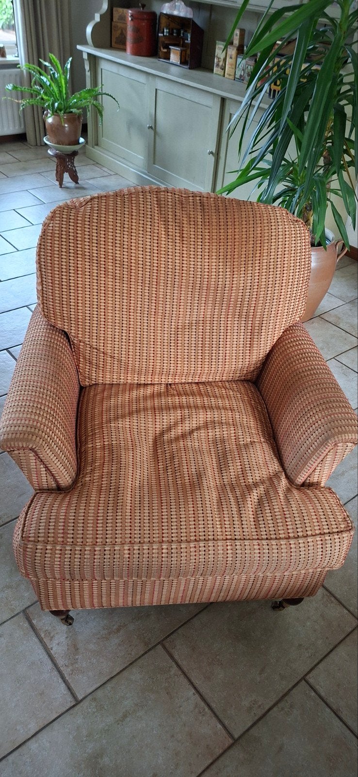 Gezellige Engelse fauteuil, Ophalen, 75 tot 100 cm, 75 tot 100 cm