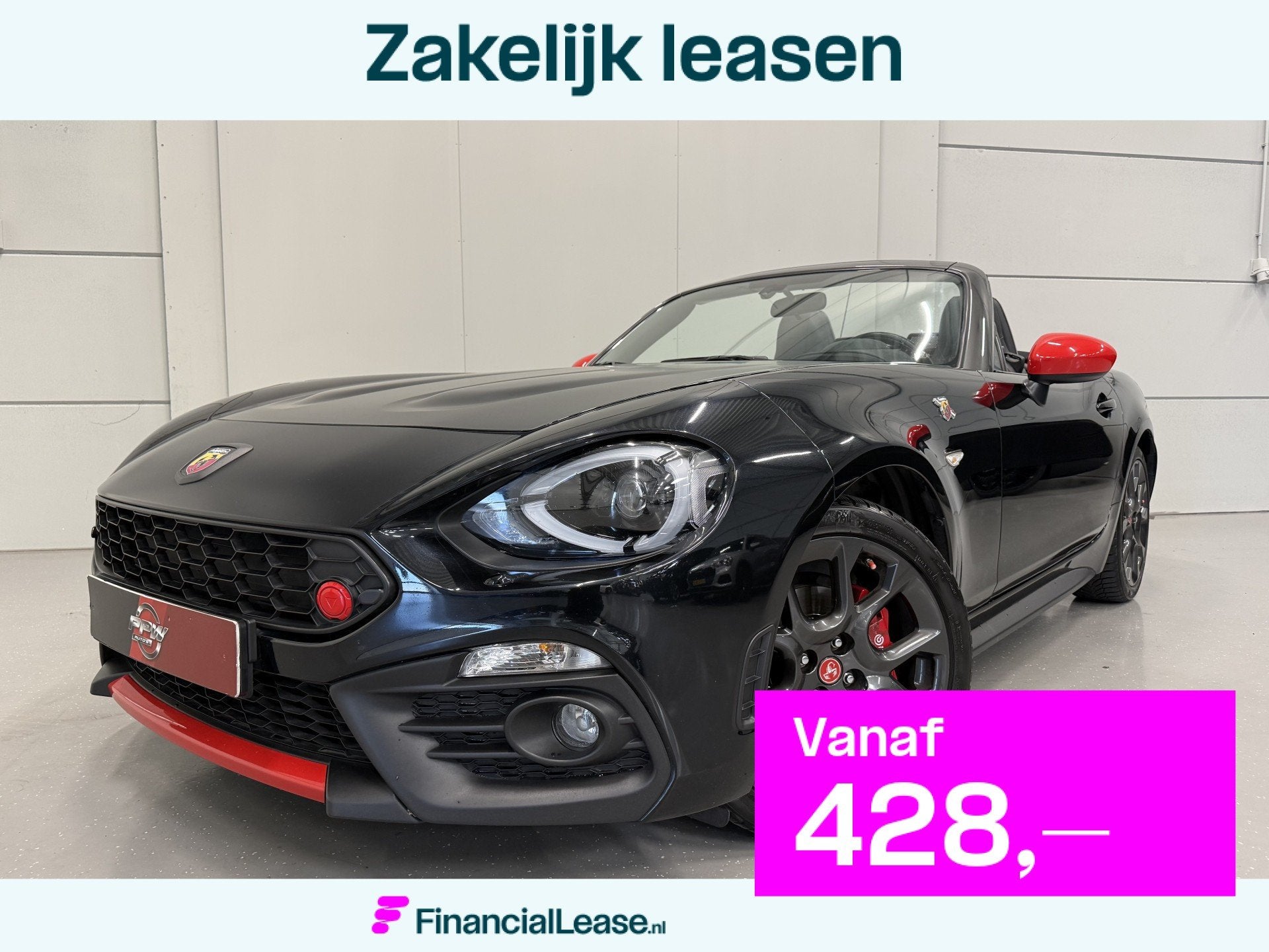 Fiat 124 Spider Abarth 1.4 MultiAir Turbo aut. LED/BOSE/ZWAR, Automaat, Dealer onderhouden, Gebruikt, Zwart