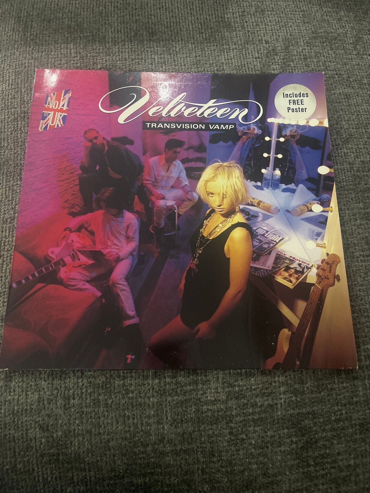 Transvision Vamp - Velveteen LP (Inclusief Poster), LP, Gebruikt, Inclusief poster, Ophalen of Verzenden