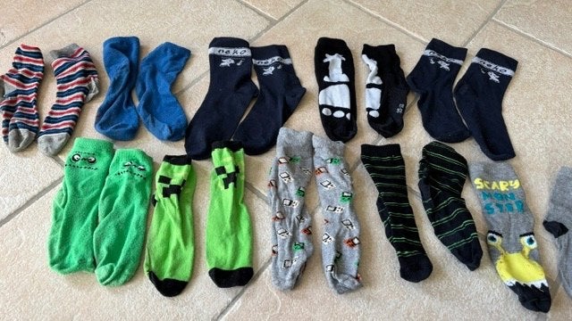 Lange sokken maat 35-38 10 paar oa mindcraft, Ophalen of Verzenden, Gebruikt, Jongen of Meisje, Sokken