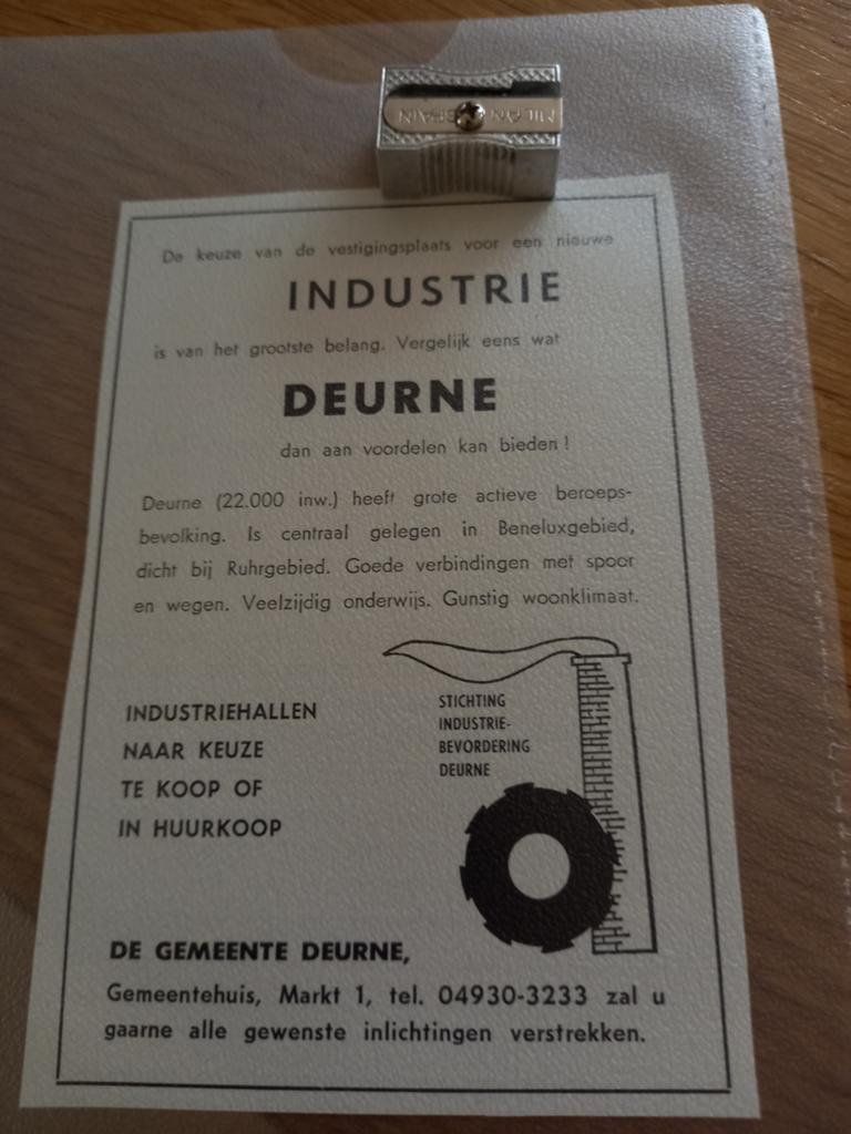 Deurne, Ophalen of Verzenden, 1960 tot 1980, Gebruikt, Overige onderwerpen