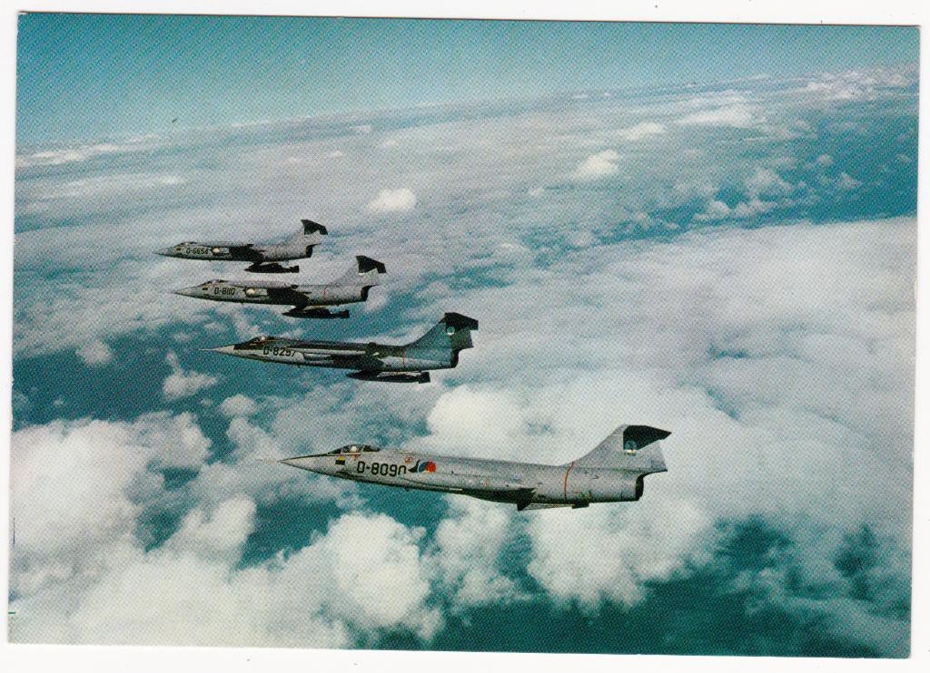 Lockheed F-104 G Starfighter, Verzamelen, Verzenden, Gebruikt, Kaart, Foto of Prent
